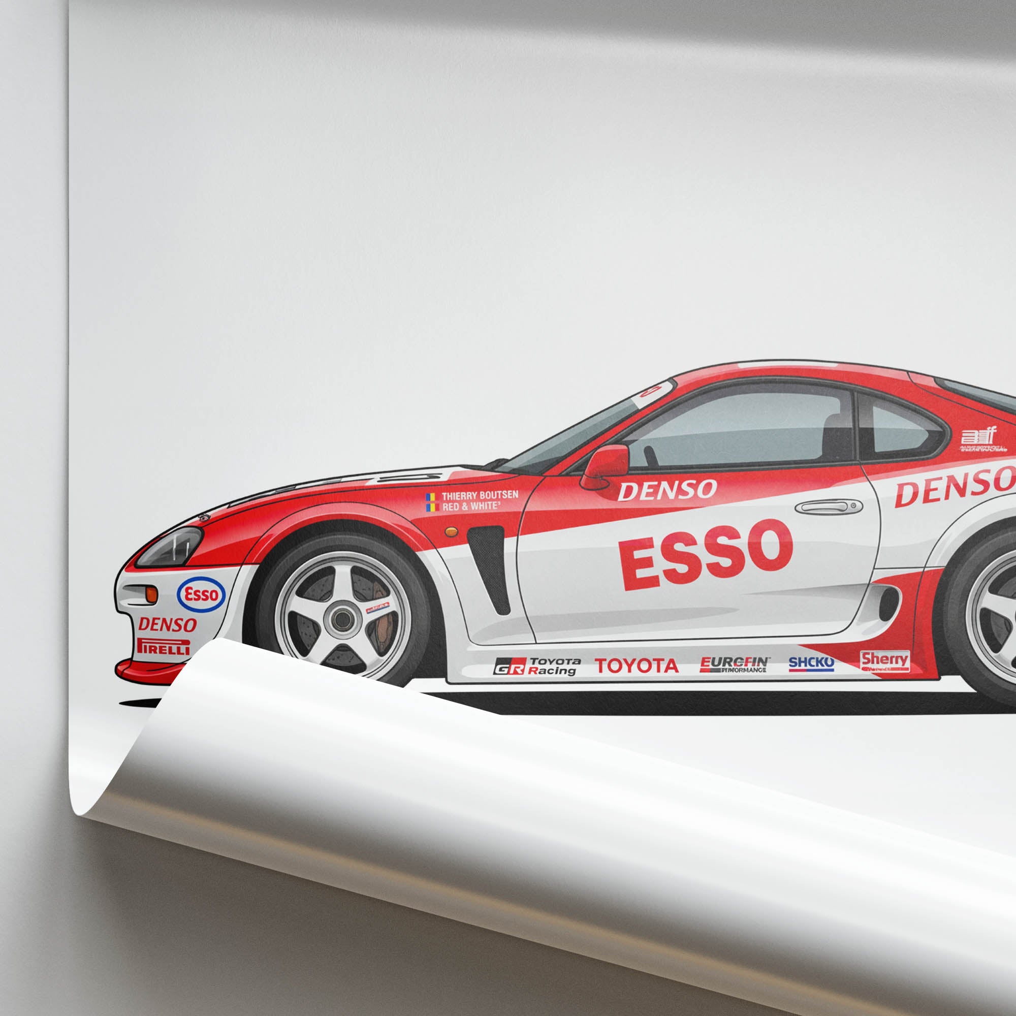 1998 Toyota GT One Thierry Boutsen – Car Print (Side)