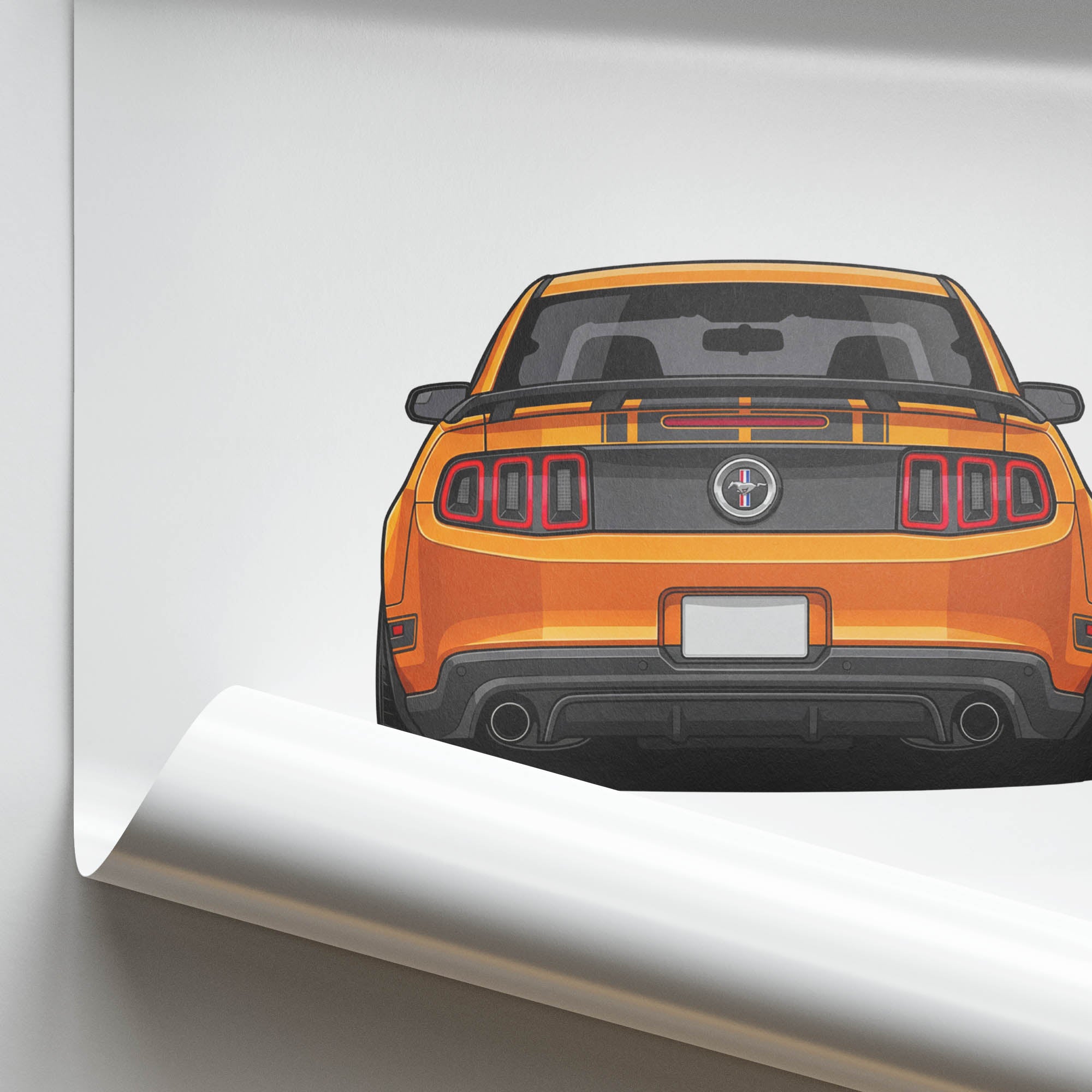 2012 Ford Mustang Boss 302 Competition – Car Print