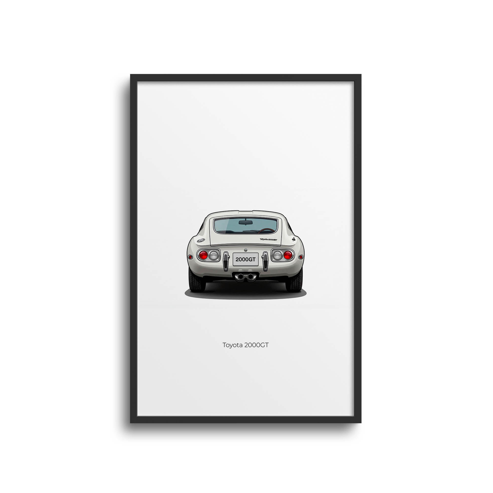 1967 Toyota 2000GT Pegasus – Car Print (Back)