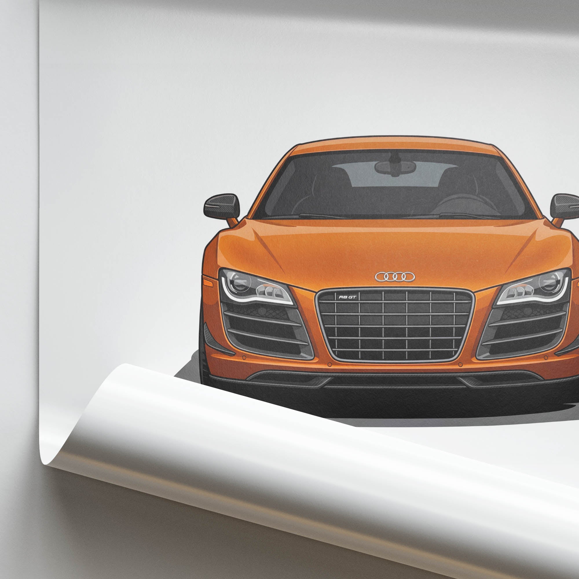2010 Audi R8 GT Samoa – Car Print (Front)