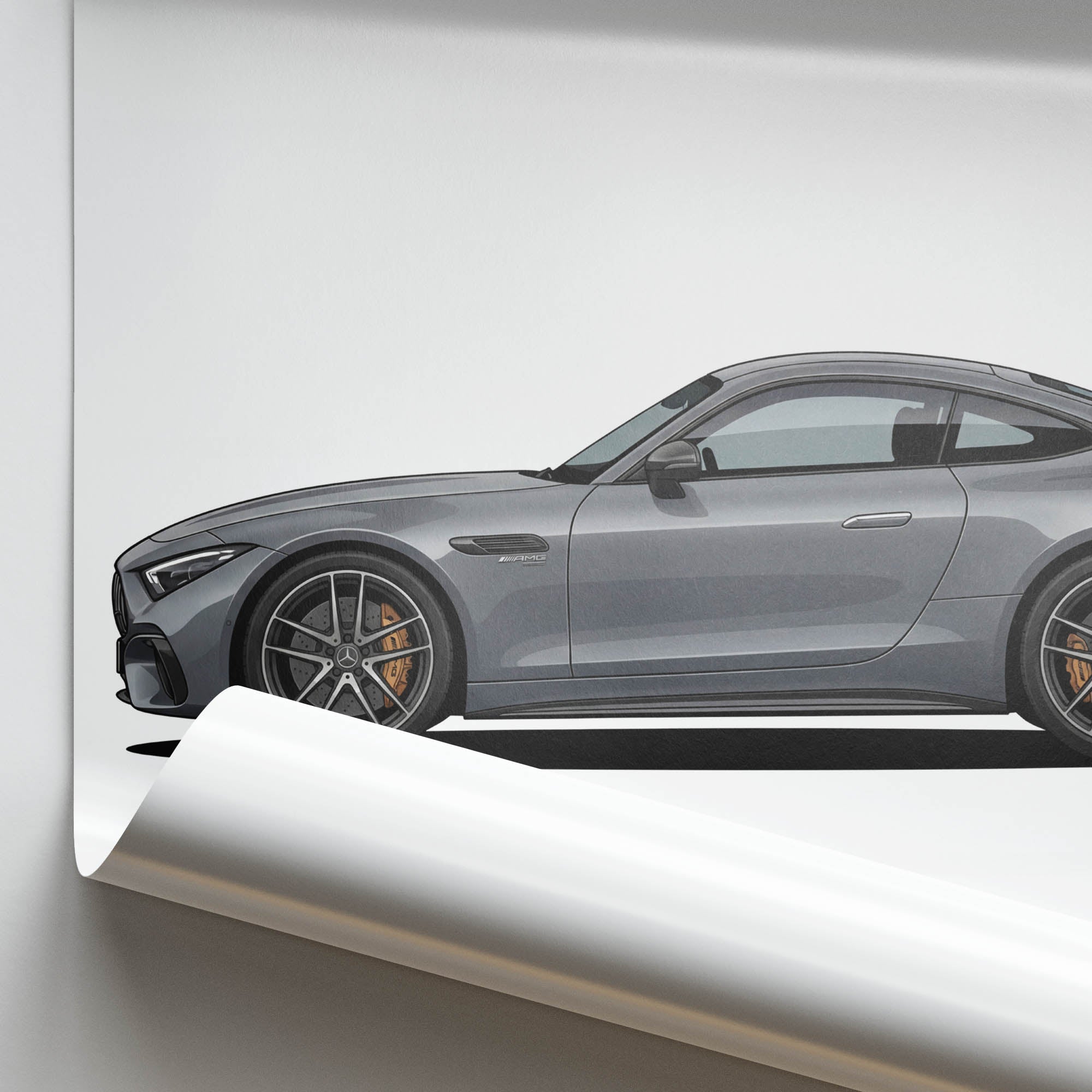 2024 Mercedes AMG GT 63 Coupe C192 Alpine – Car Print