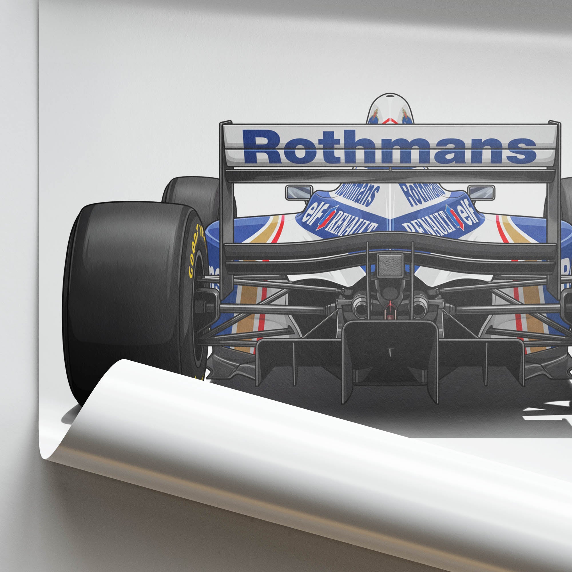 1996 Williams FW18 Damon Hill – Car Print