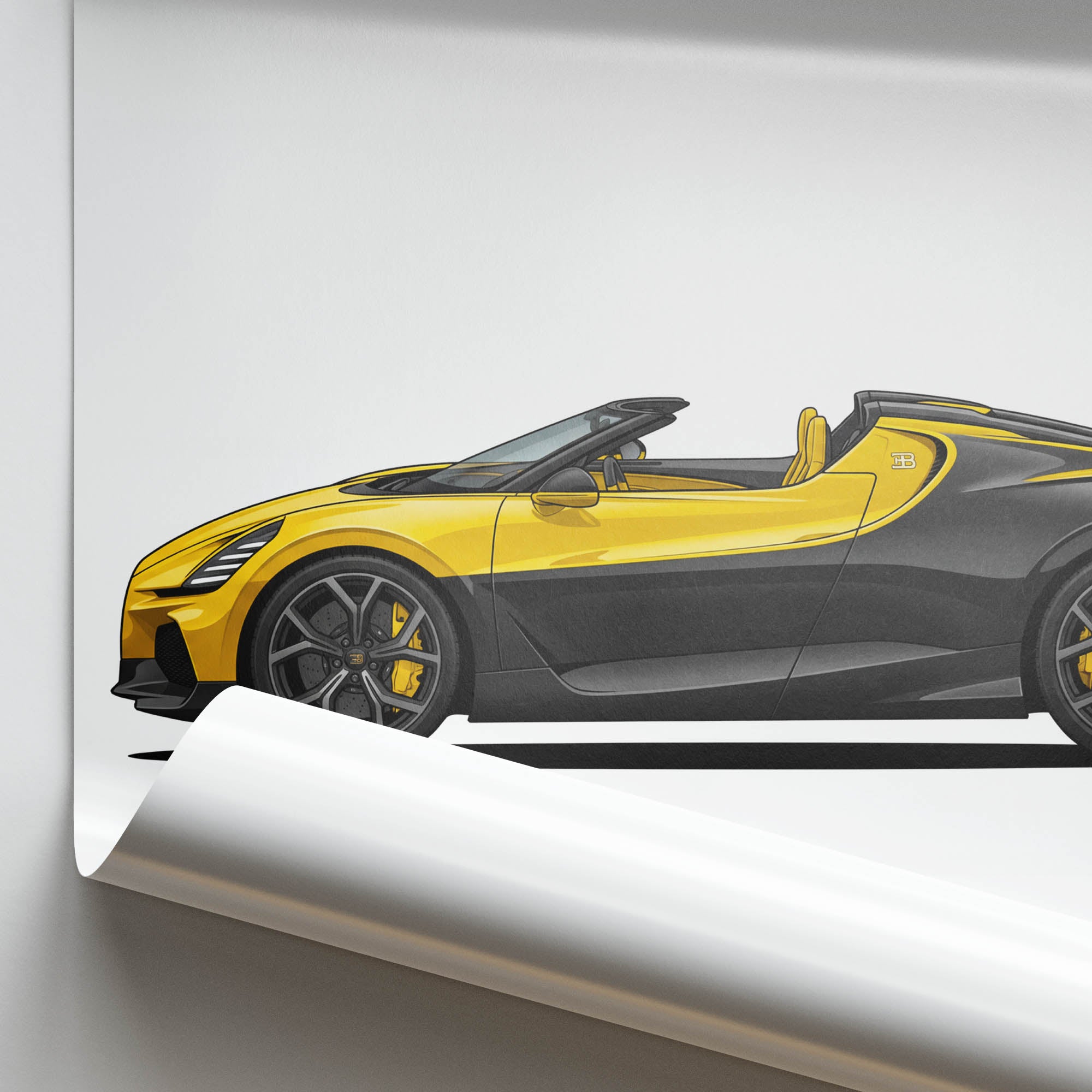 2024 Bugatti W16 Mistral – Car Print