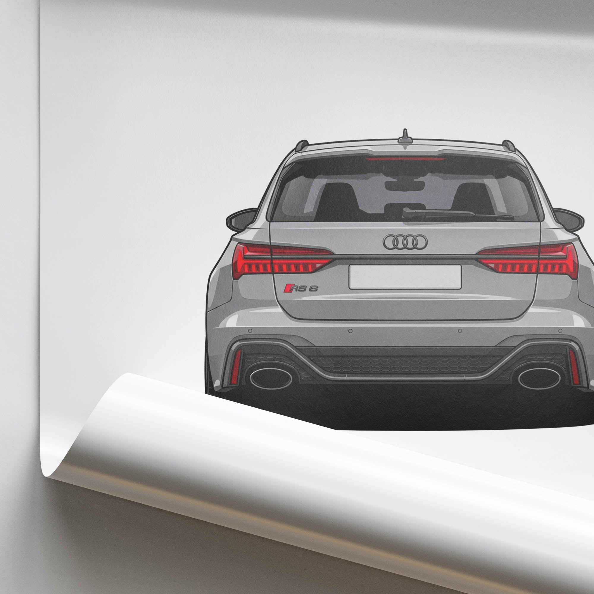 2020 Audi RS6 Avant C8 Nardo – Car Print