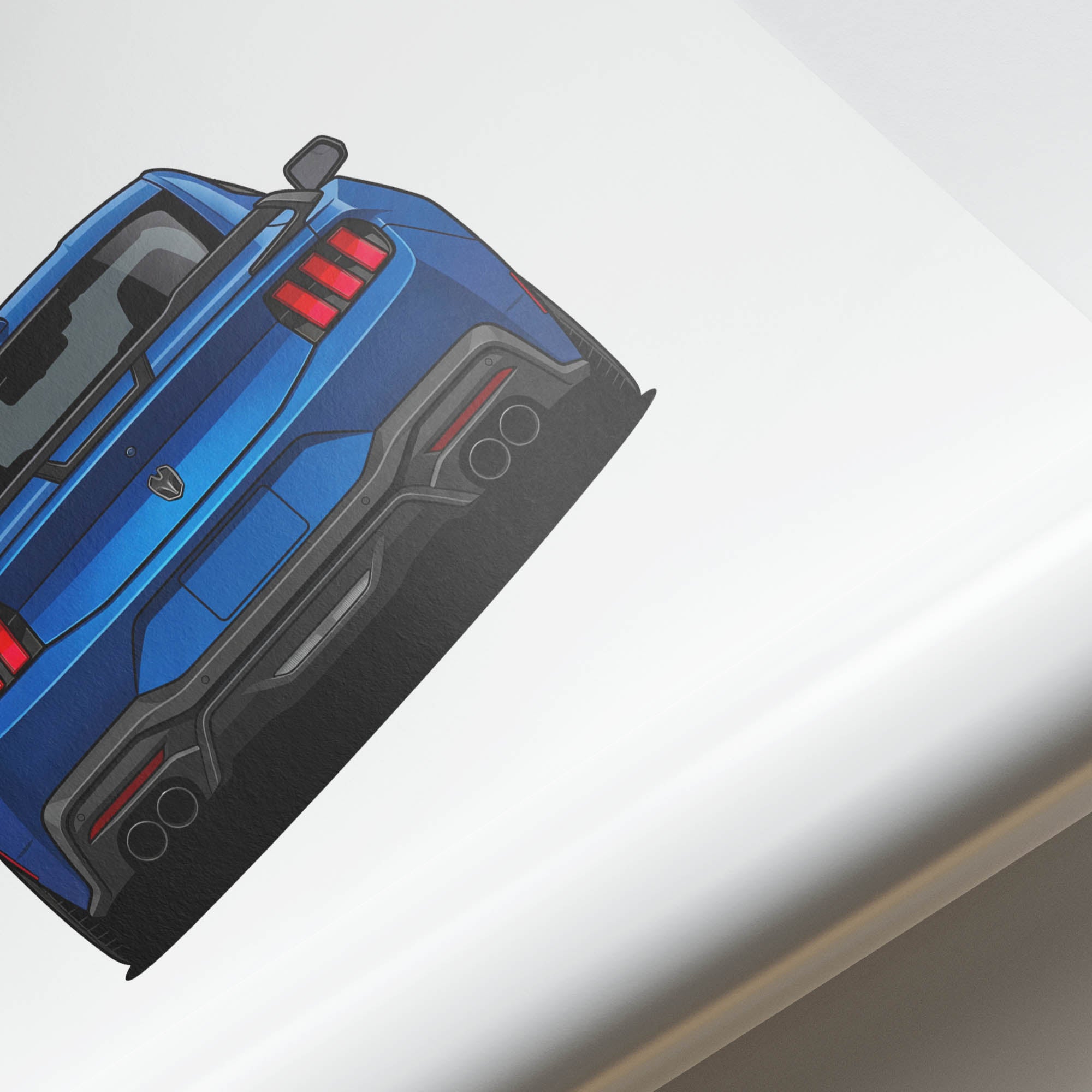 2024 Ford Mustang – Car Print (Back)