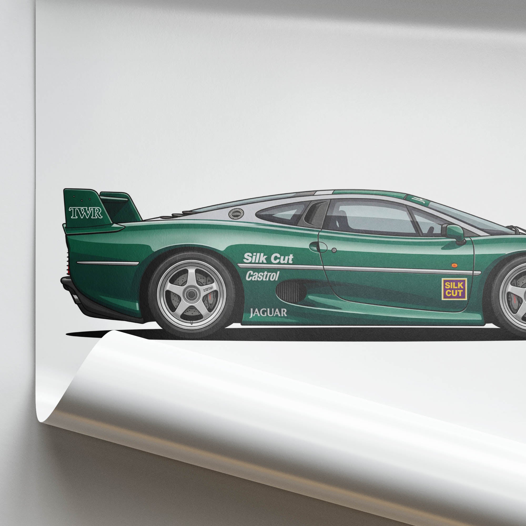 1993 Jaguar XJ220C Twr – Car Print (Side)