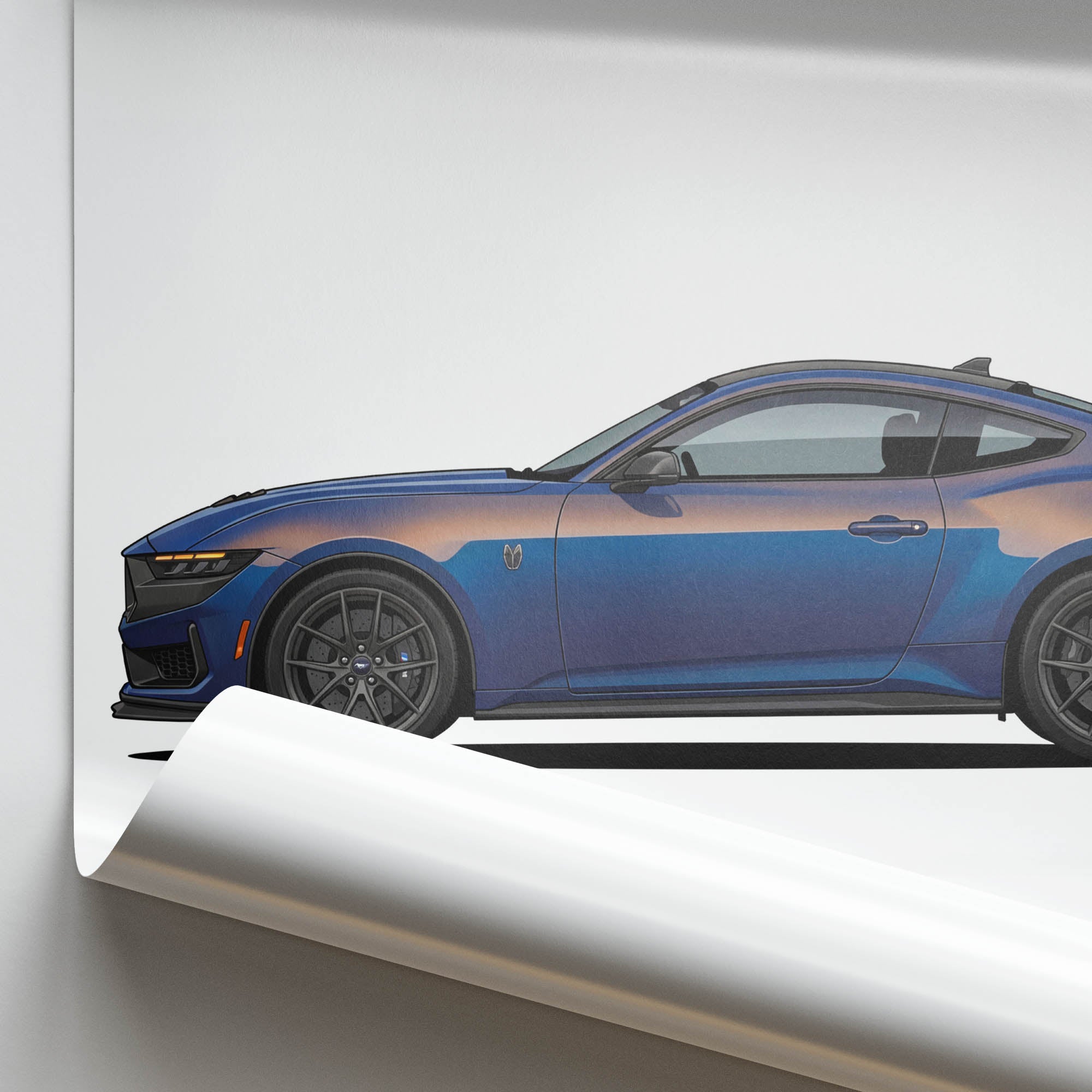 2024 Ford Mustang – Car Print (Side)