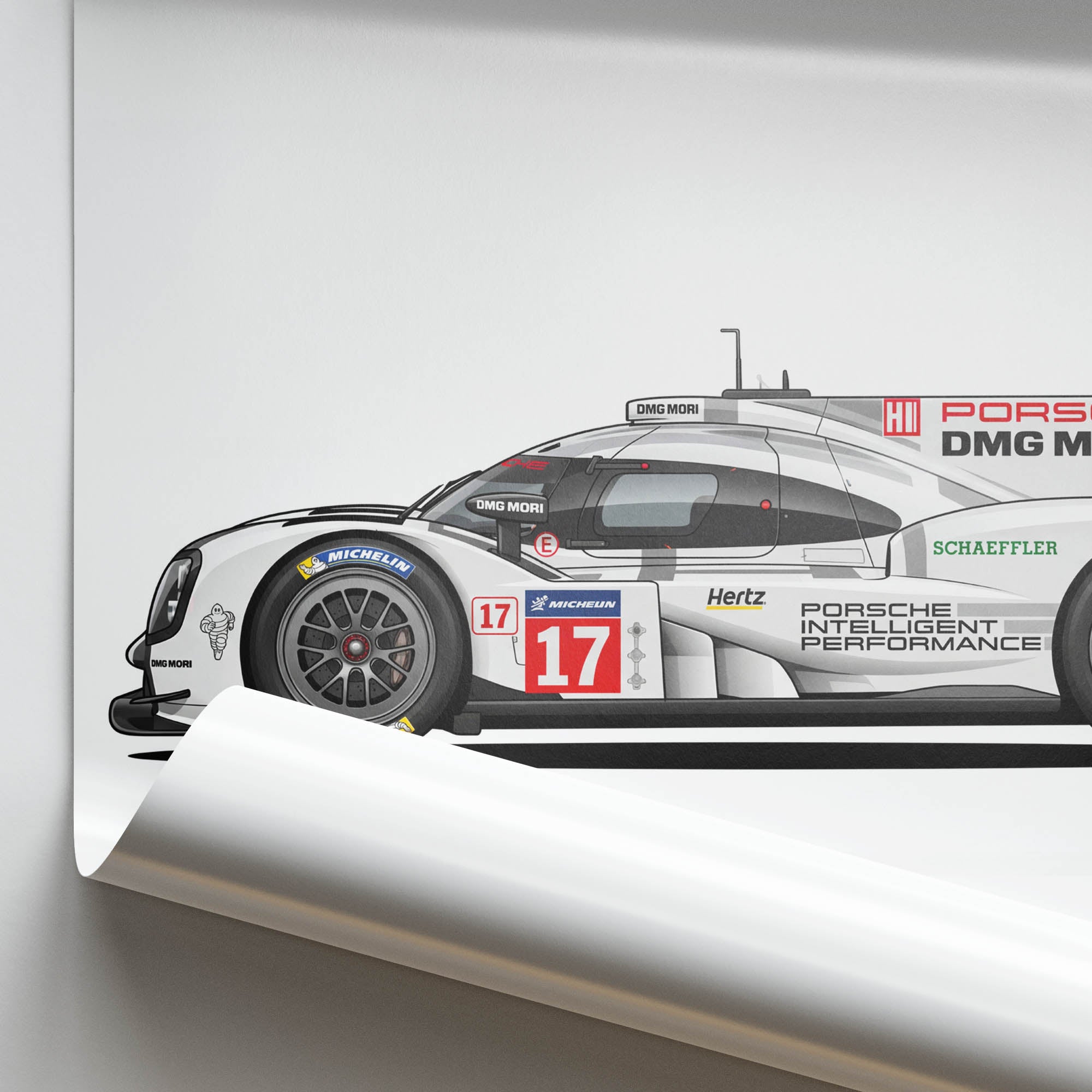 2015 Porsche 919 Hybrid Porsche – Car Print (Side)