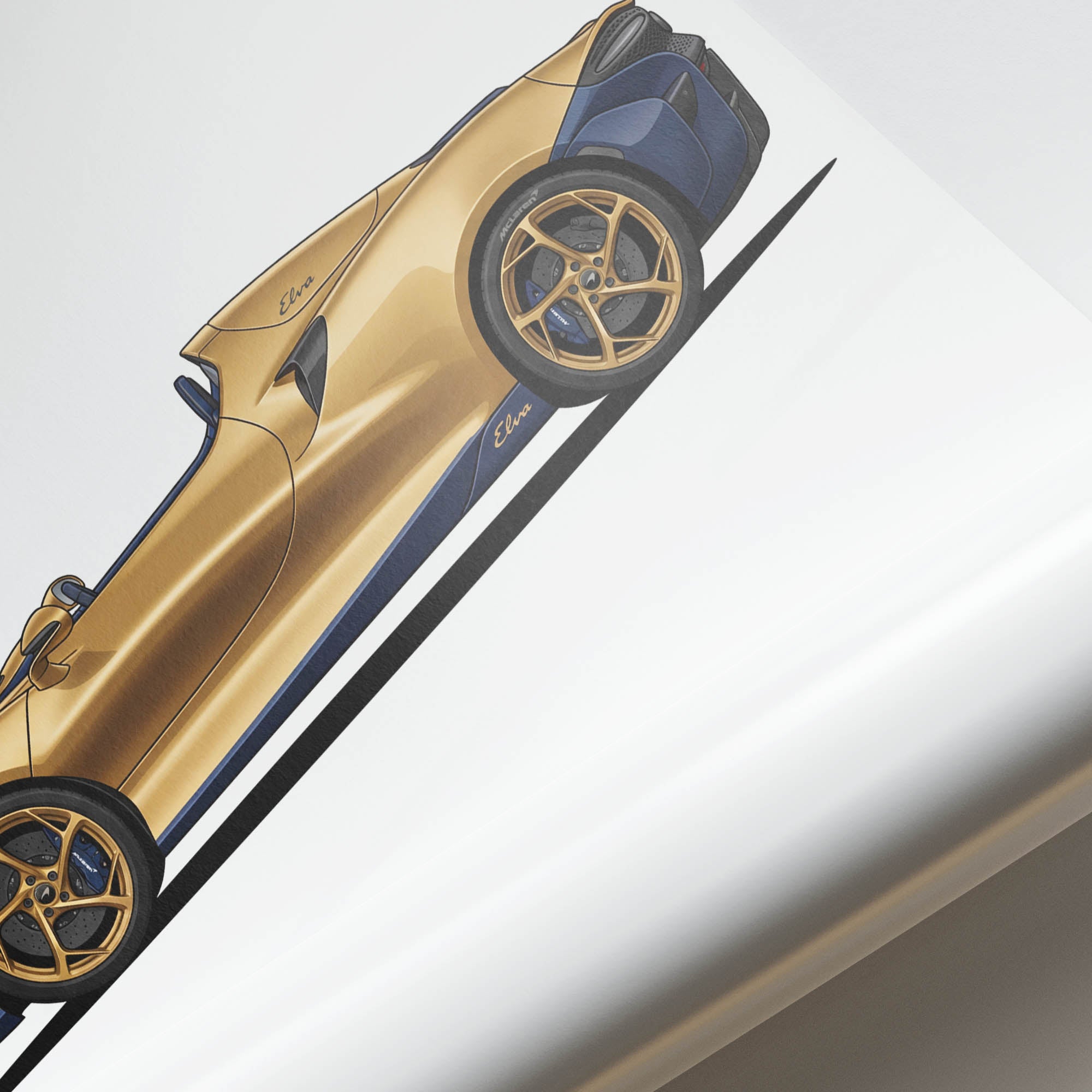 2021 McLaren Elva Satin – Car Print (Side)