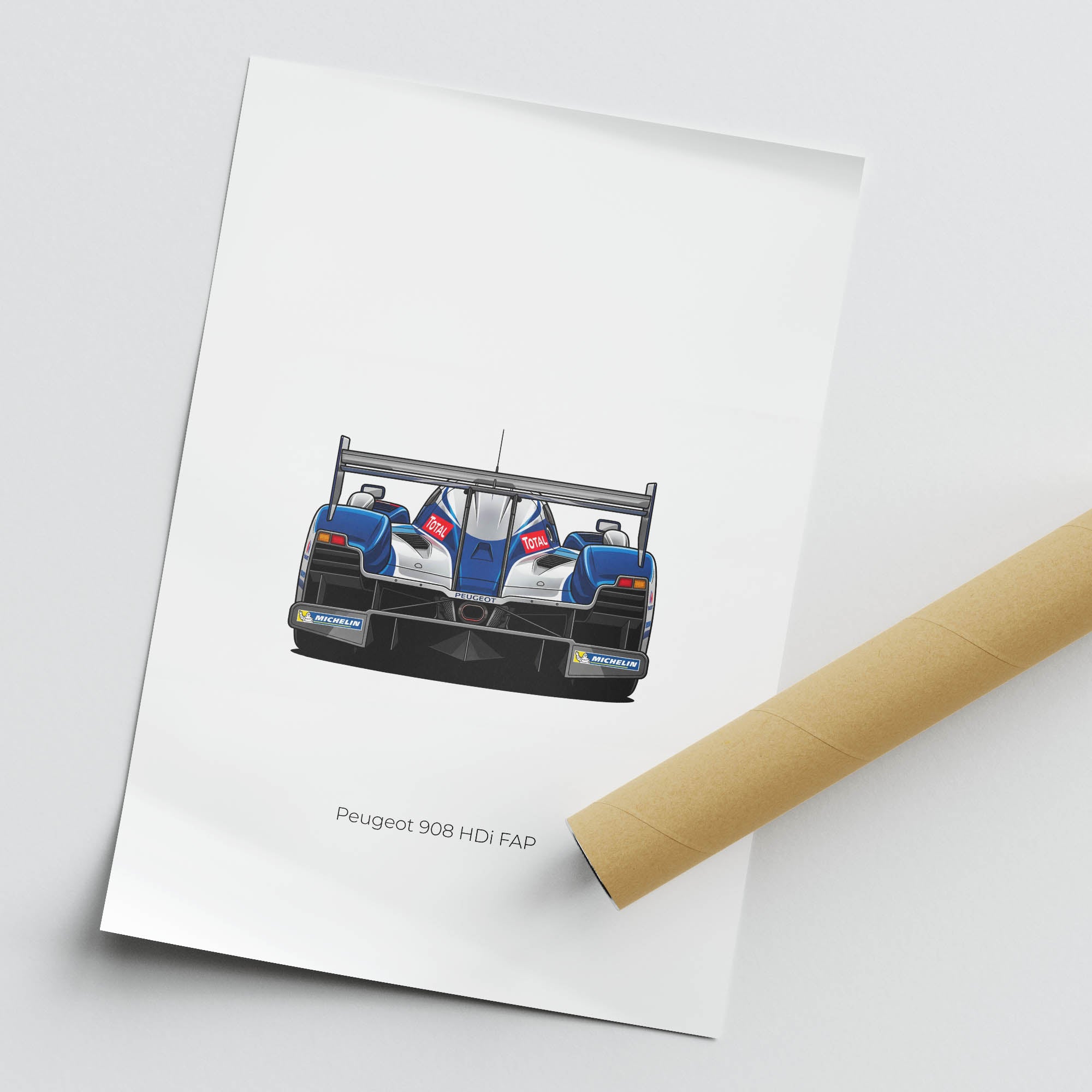 2009 Peugeot 908 Hdi Fap Team Peugeot Total – Car Print
