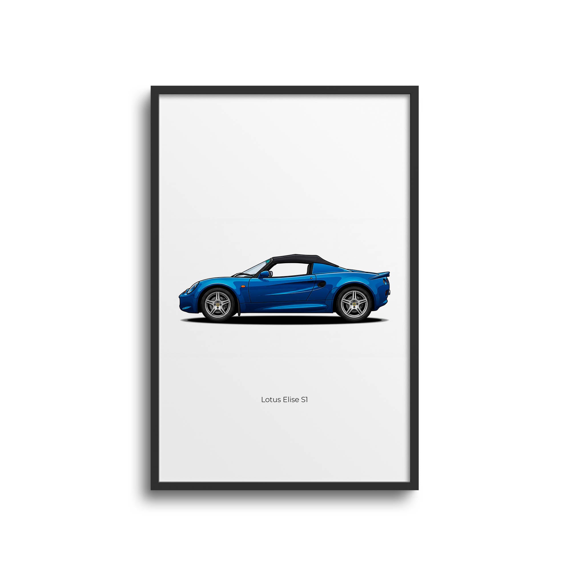 1996 Lotus Elise S1 Azure – Car Print (Side)