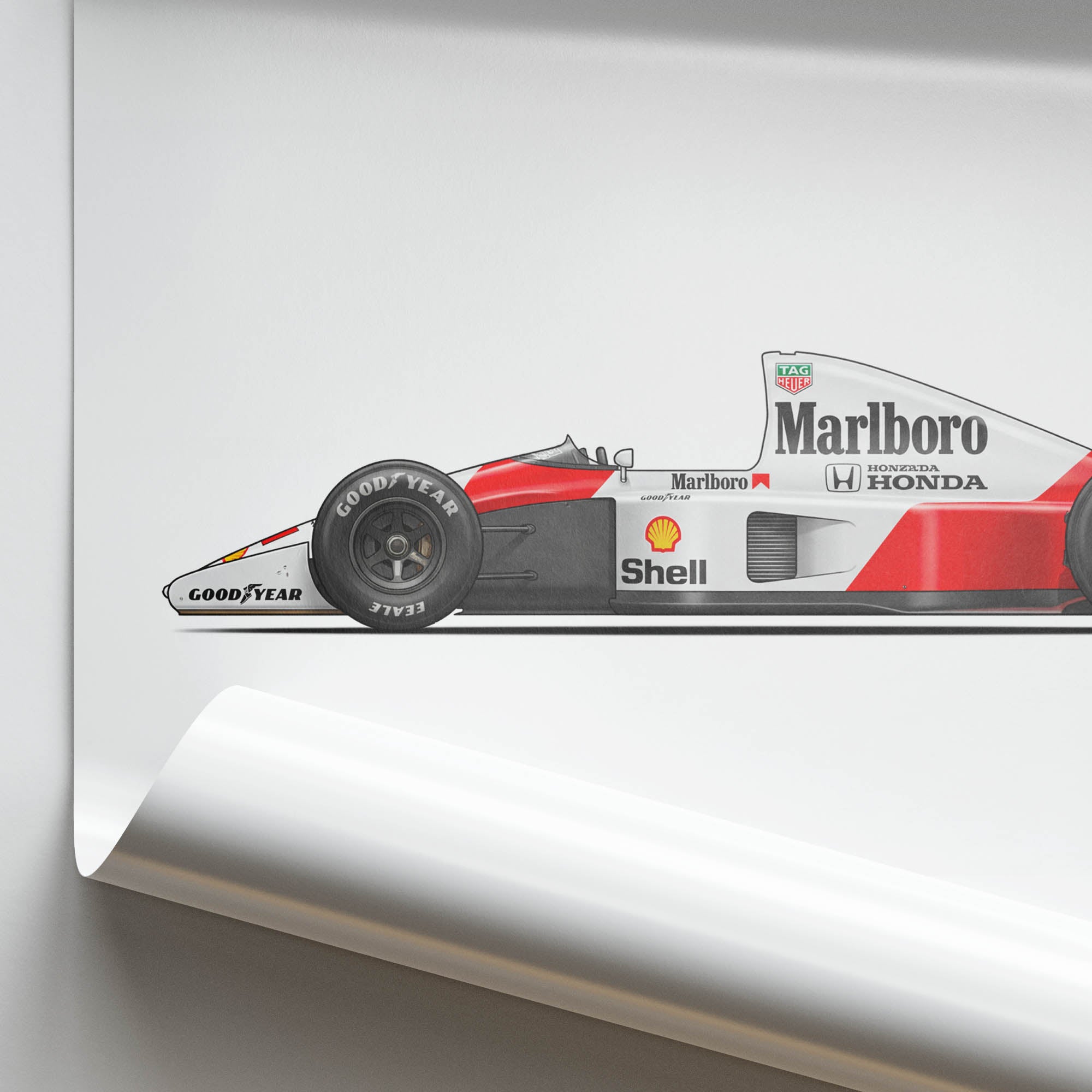 1991 McLaren MP4 6 Ayrton Senna – Car Print