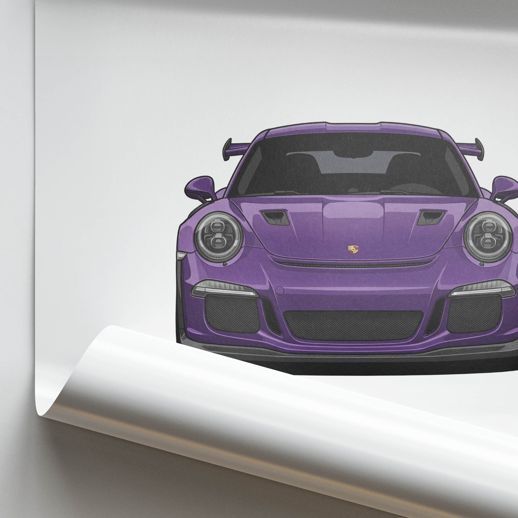 2016 Porsche 911 GT3 RS 991 1 Ultraviolet – Car Print