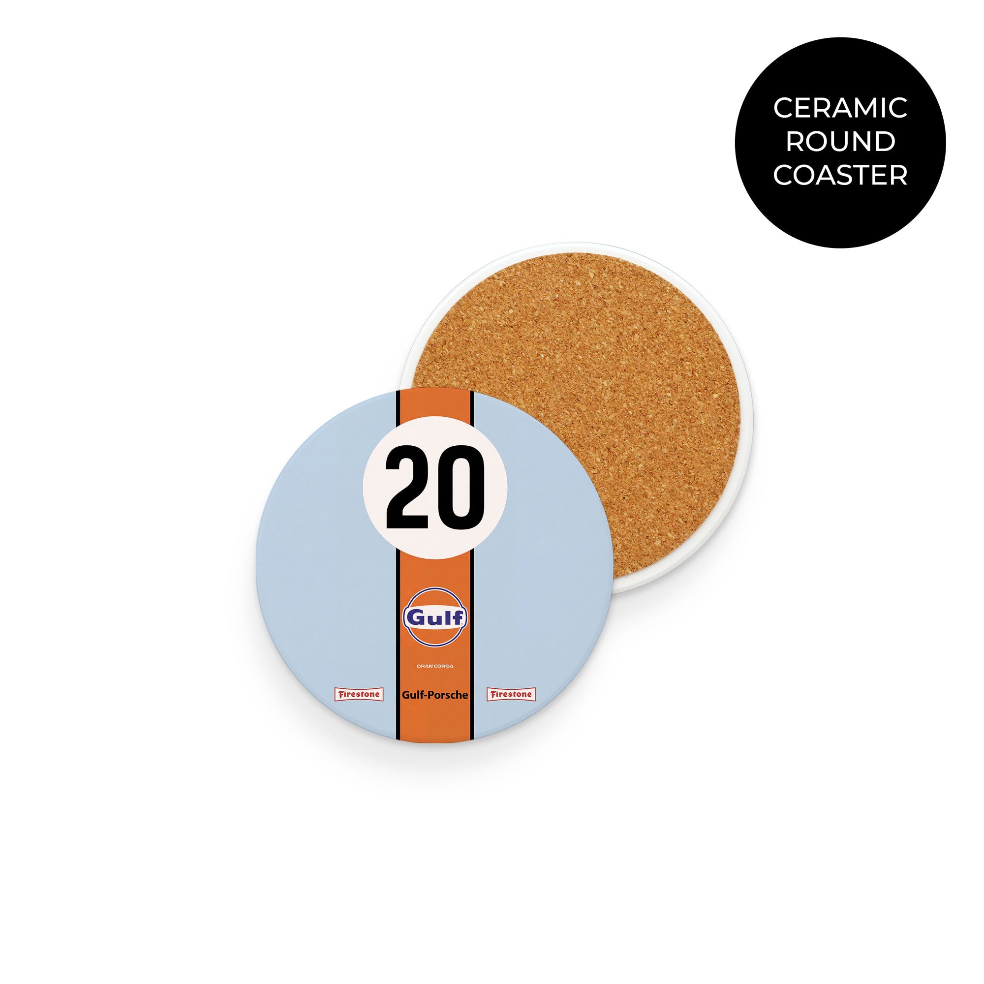 917K Gulf Coaster – Vintage 1970 Le Mans Race Car Table Protector