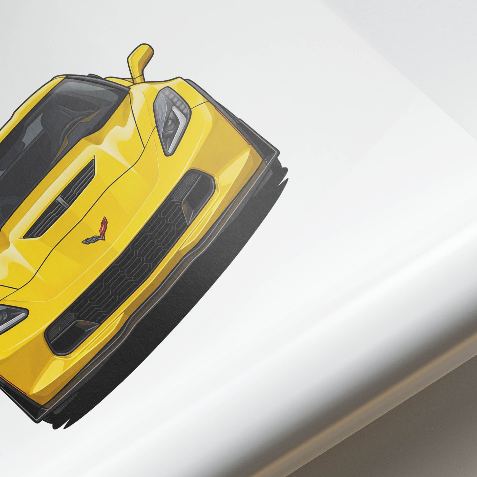 2015 Chevrolet Corvette Z06 C7 Corvette – Car Print (Front)