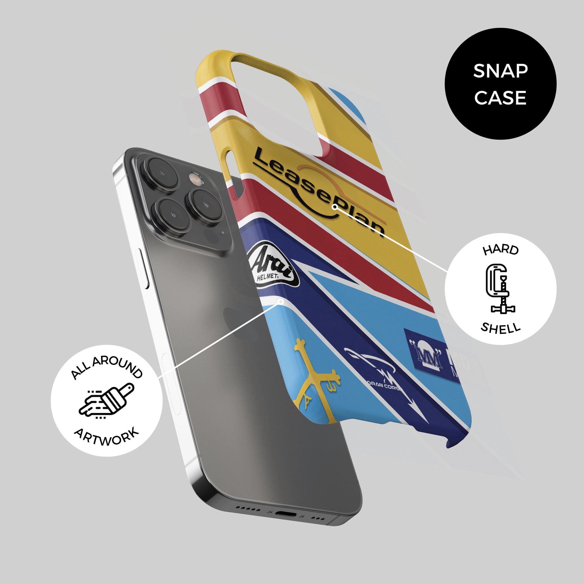 Fernando Alonso Helmet F1 2005 – Phone Case