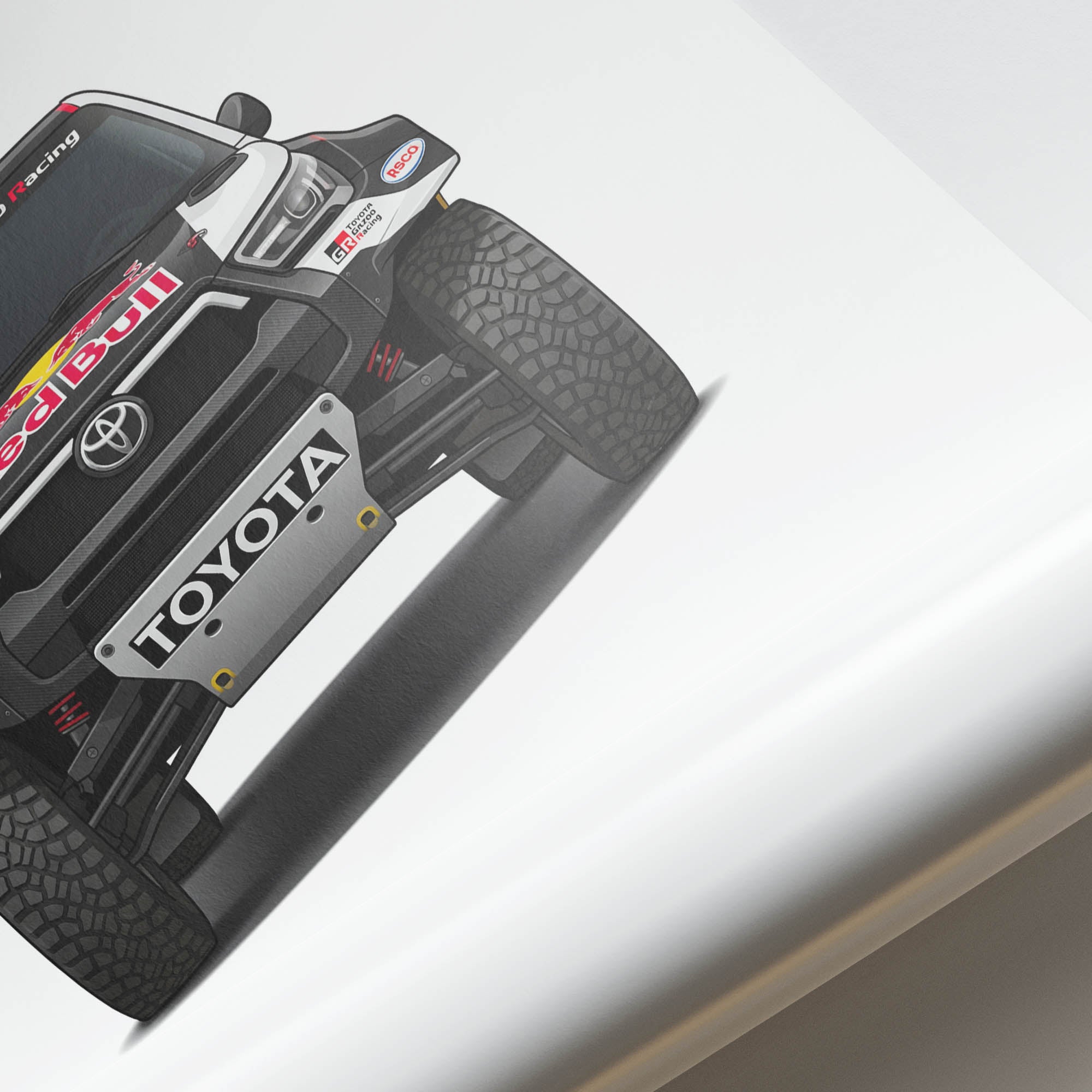 2022 Toyota GR DKR Hilux T1 Nasser Al Attiyah – Car Print