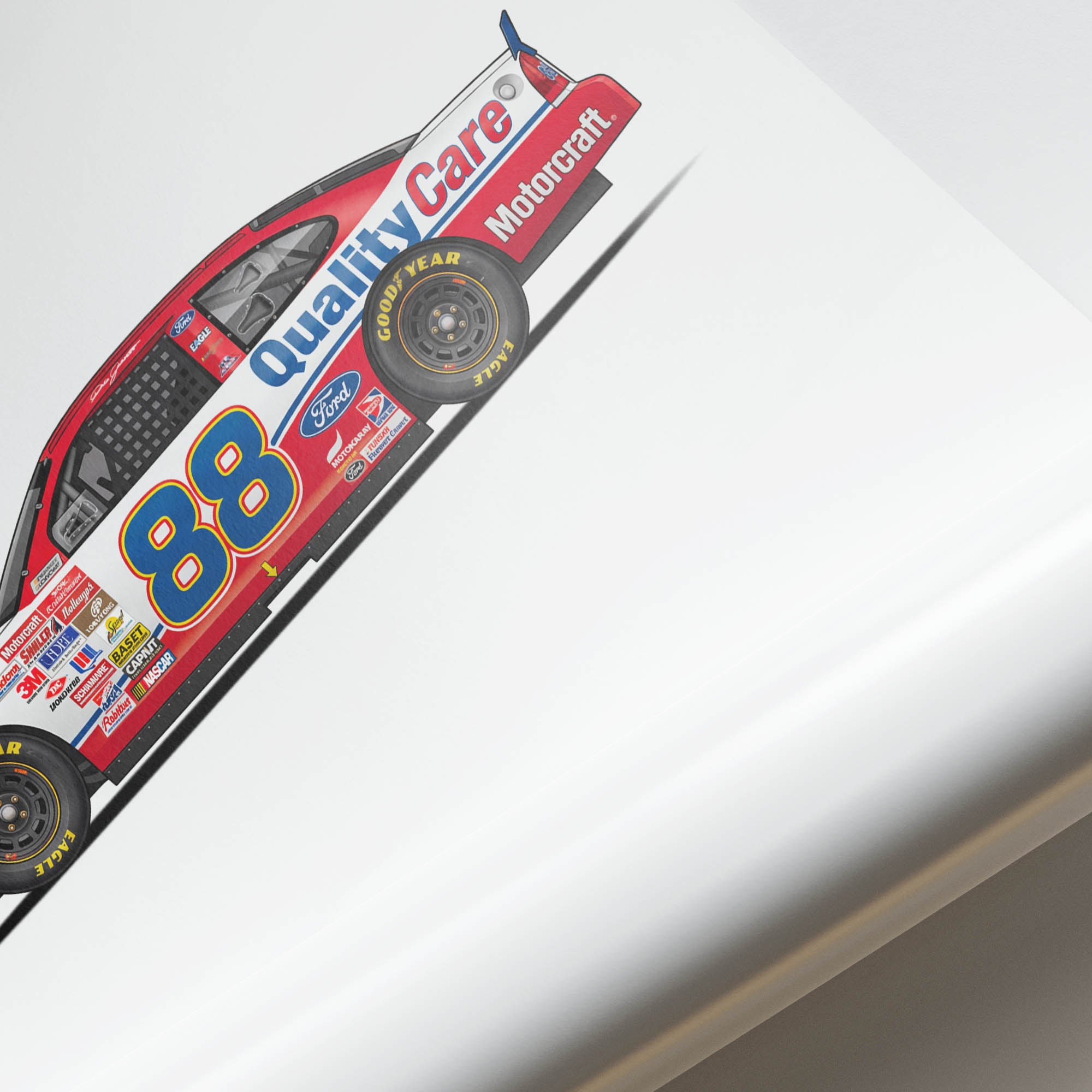 1999 Ford Taurus Dale Jarrett Quality Care – Car Print