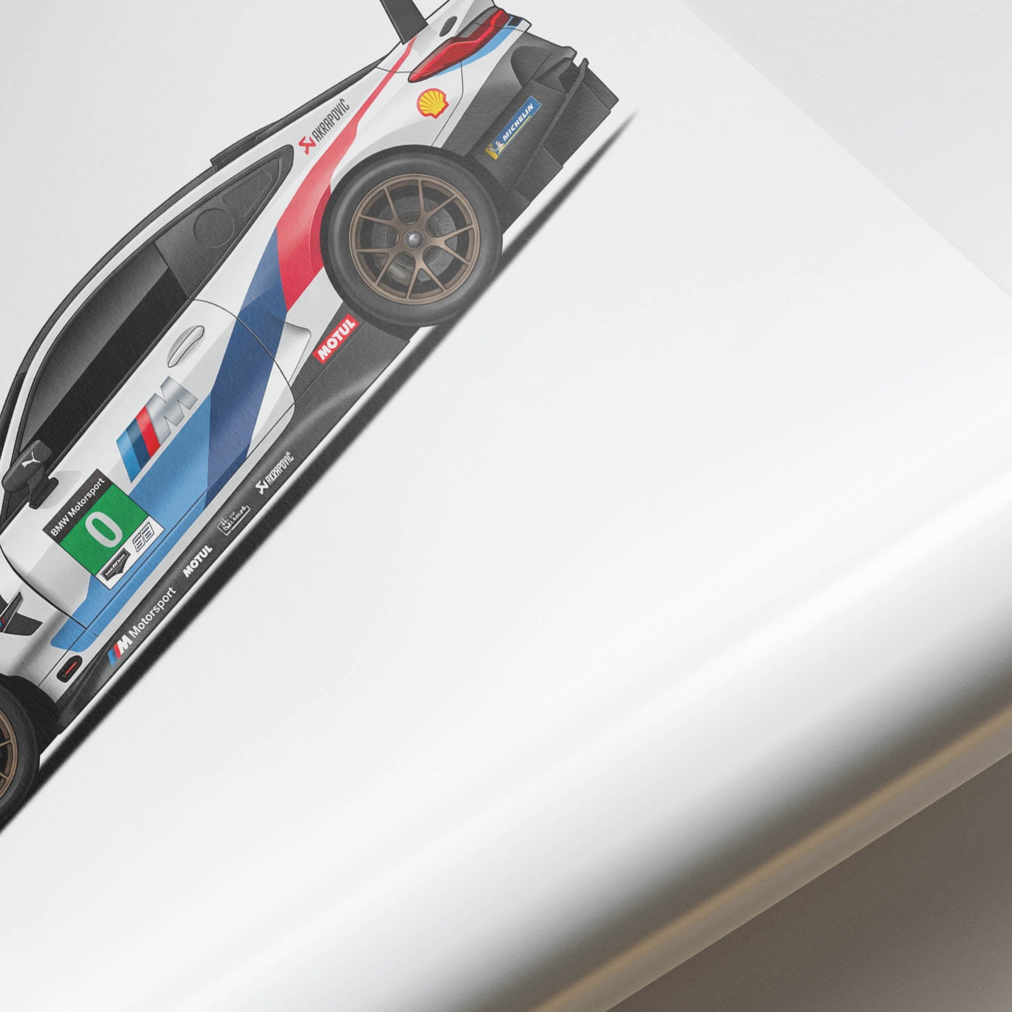 2018 BMW M8 GTE BMW Motorsport – Car Print (Side)