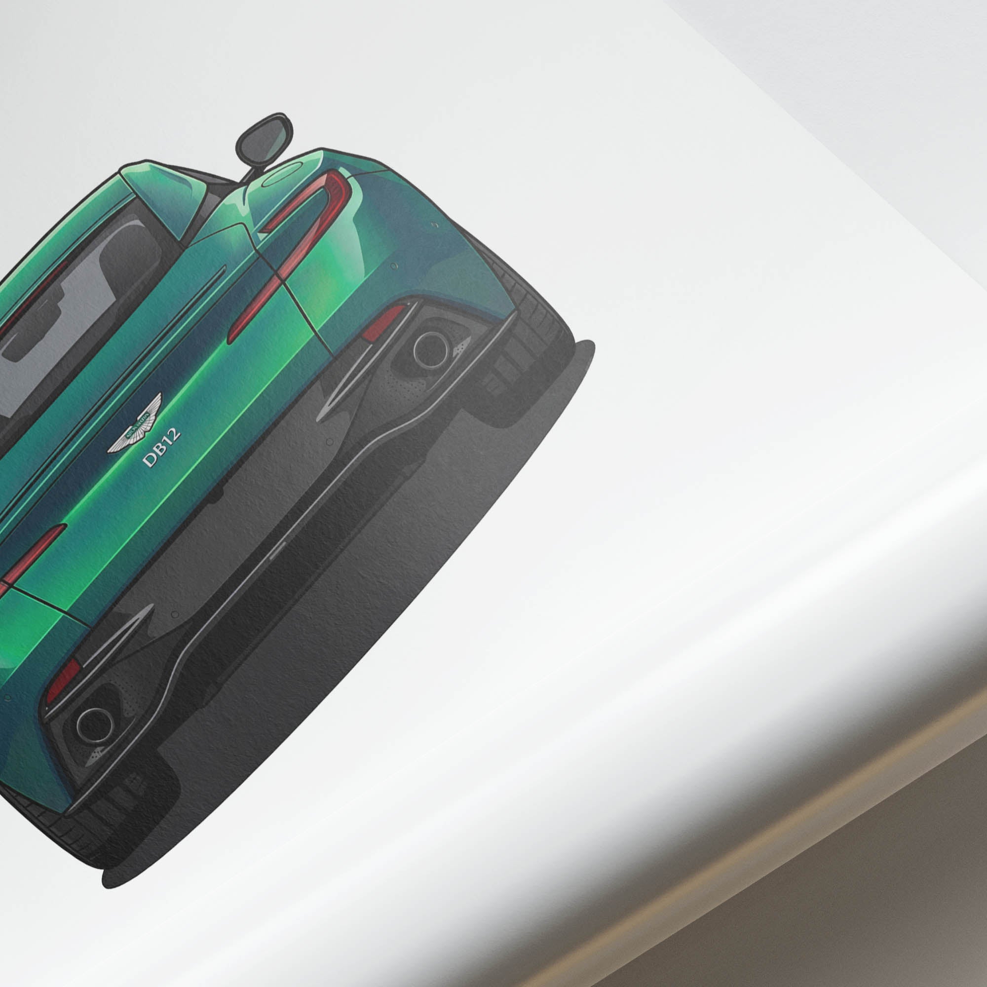 2024 Aston Martin DB12 Iridescent Emerald – Car Print