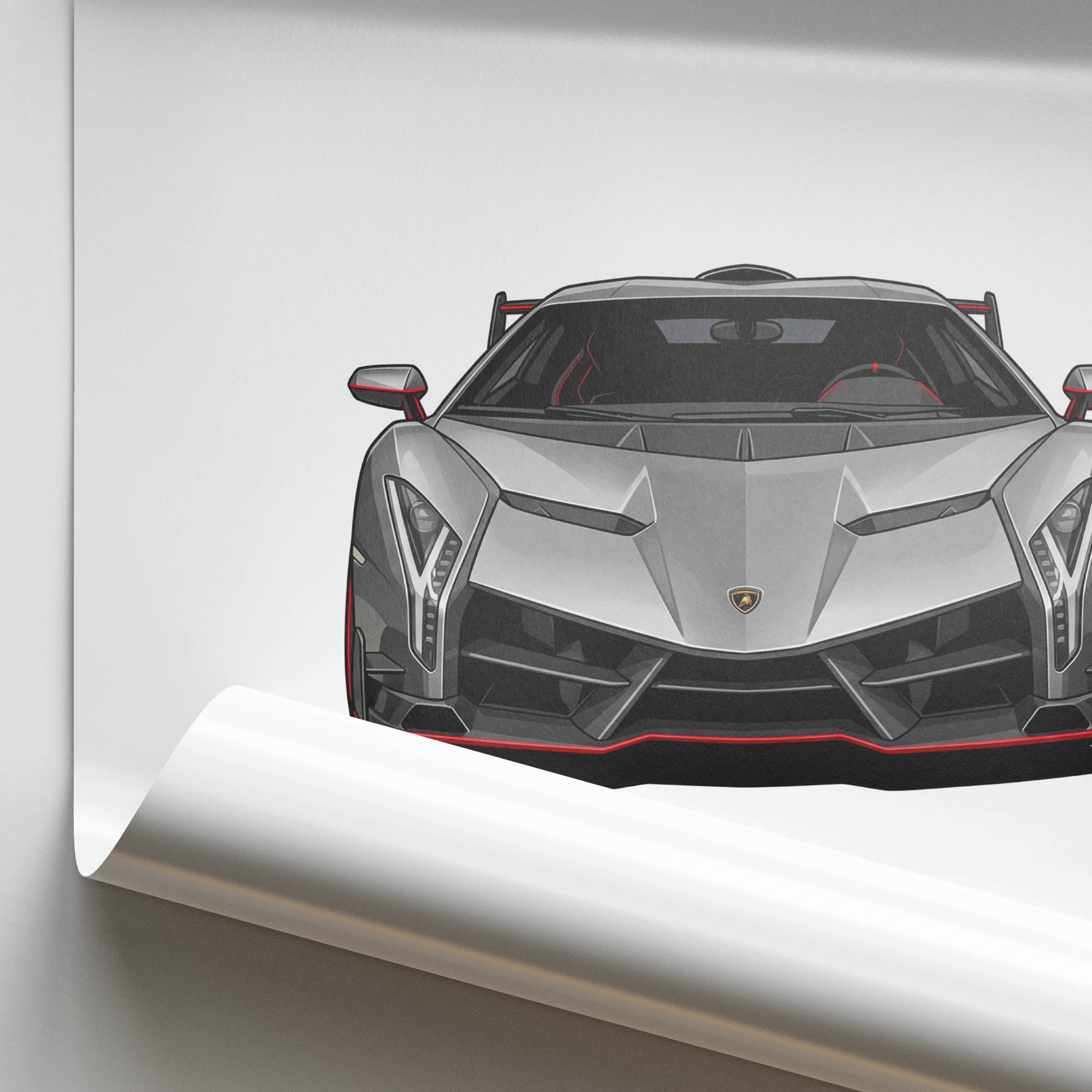 2013 Lamborghini Veneno – Car Print (Front)