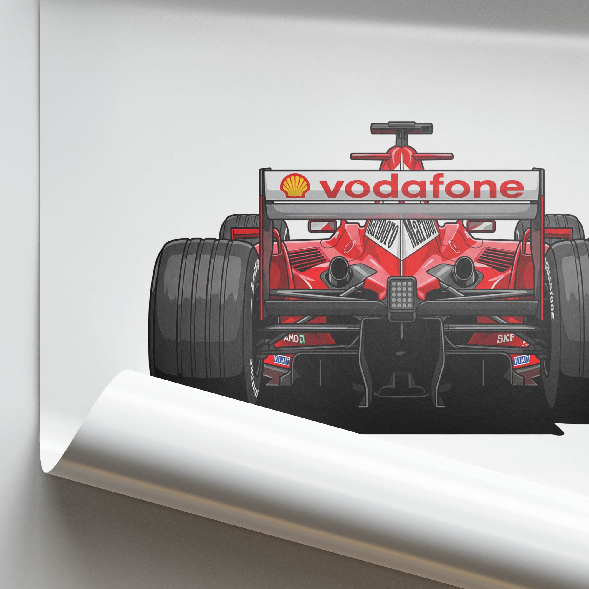 2004 Ferrari F2004 Michael Schumacher – Car Print (Back)