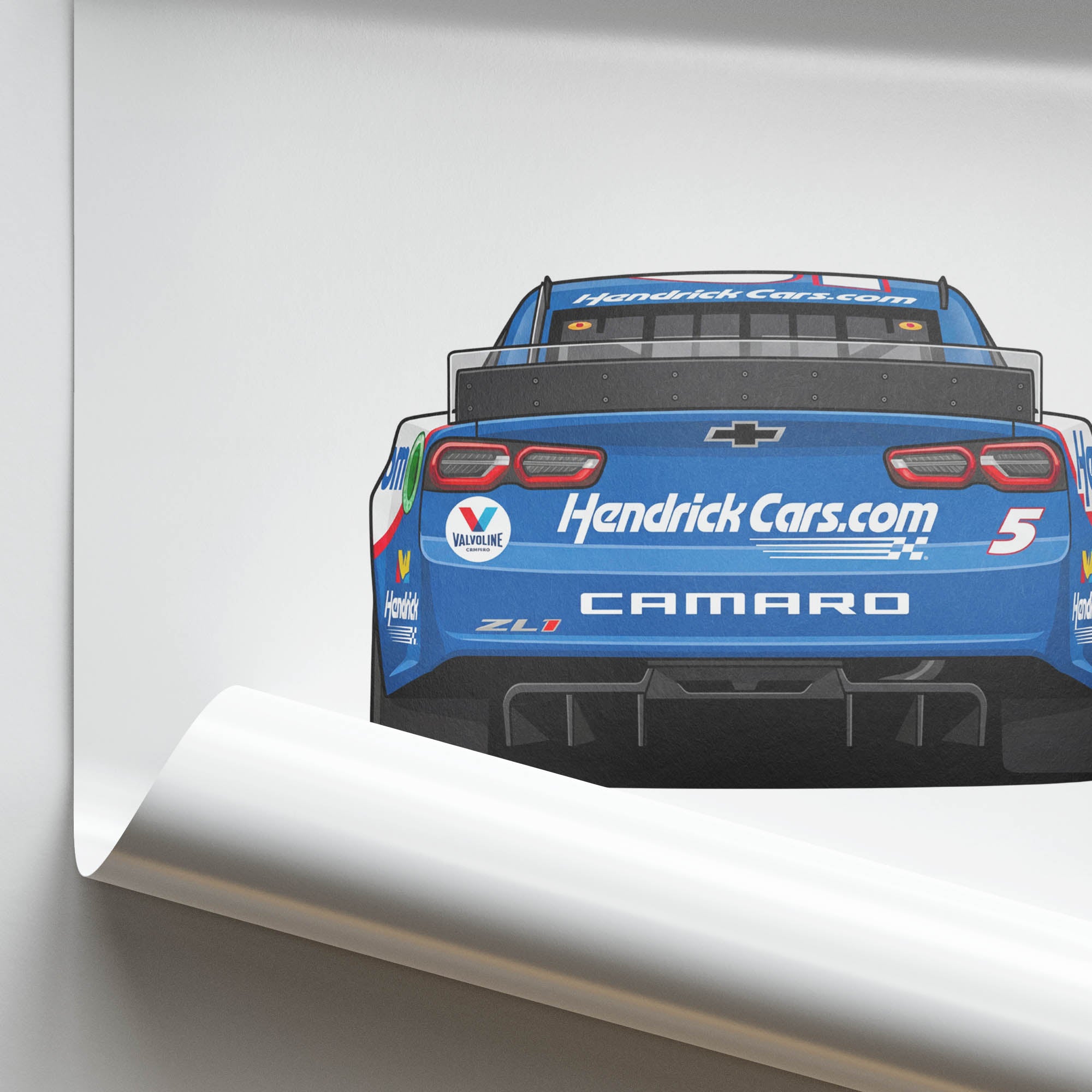 2023 Chevrolet Camaro ZL1 Kyle Larson – Car Print (Back)