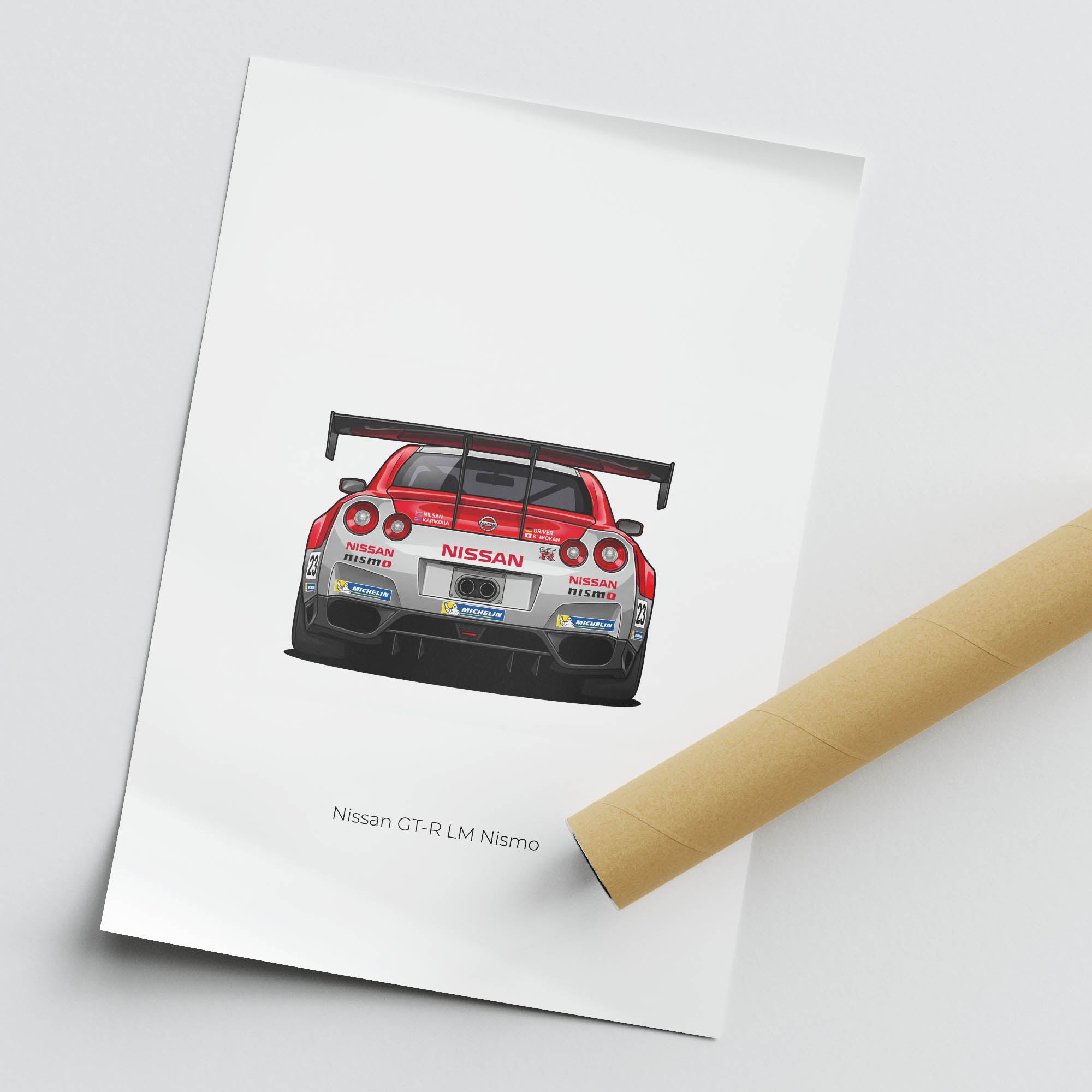 2015 Nissan GT R LM Nismo – Car Print (Back)