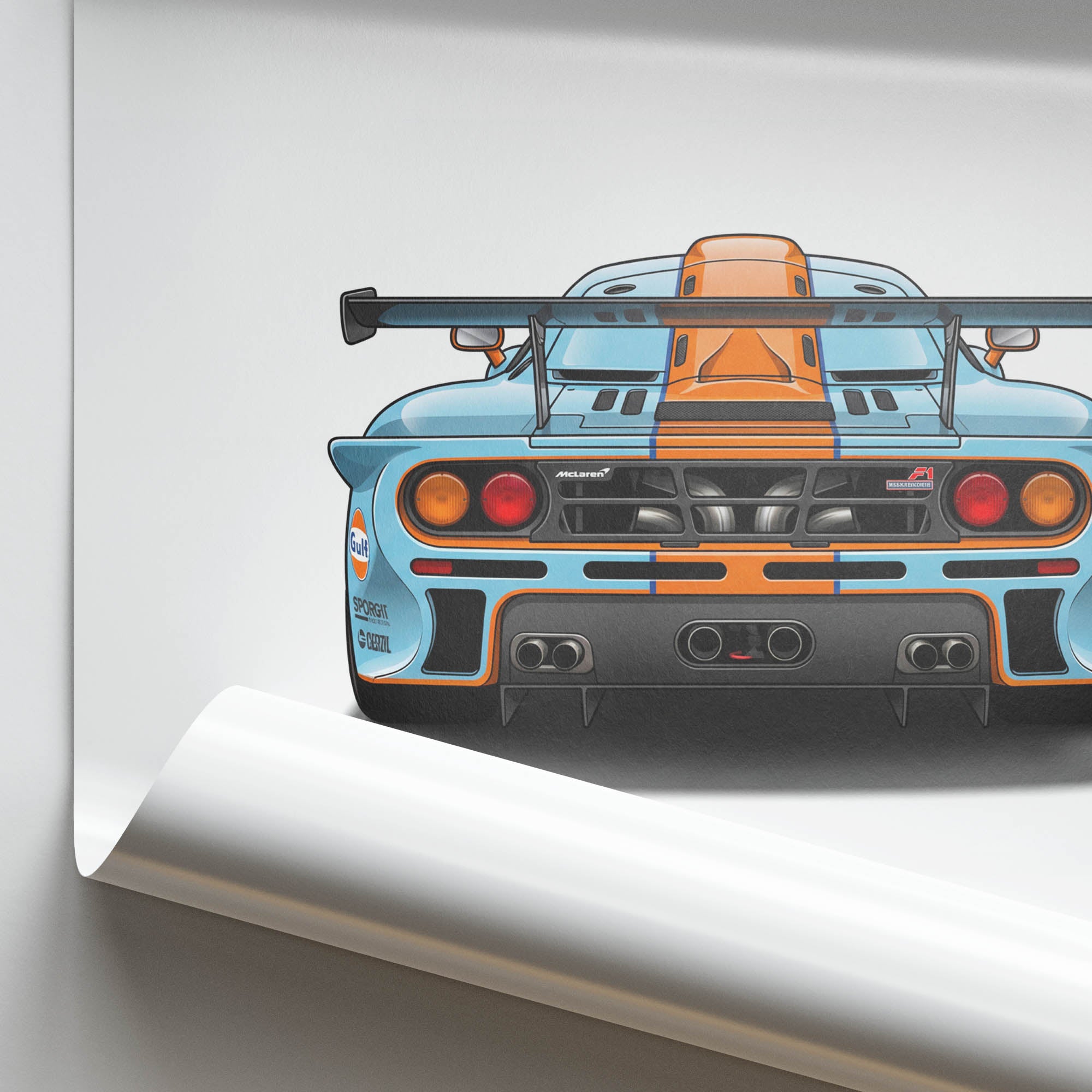 1997 McLaren GTR Longtail – Car Print