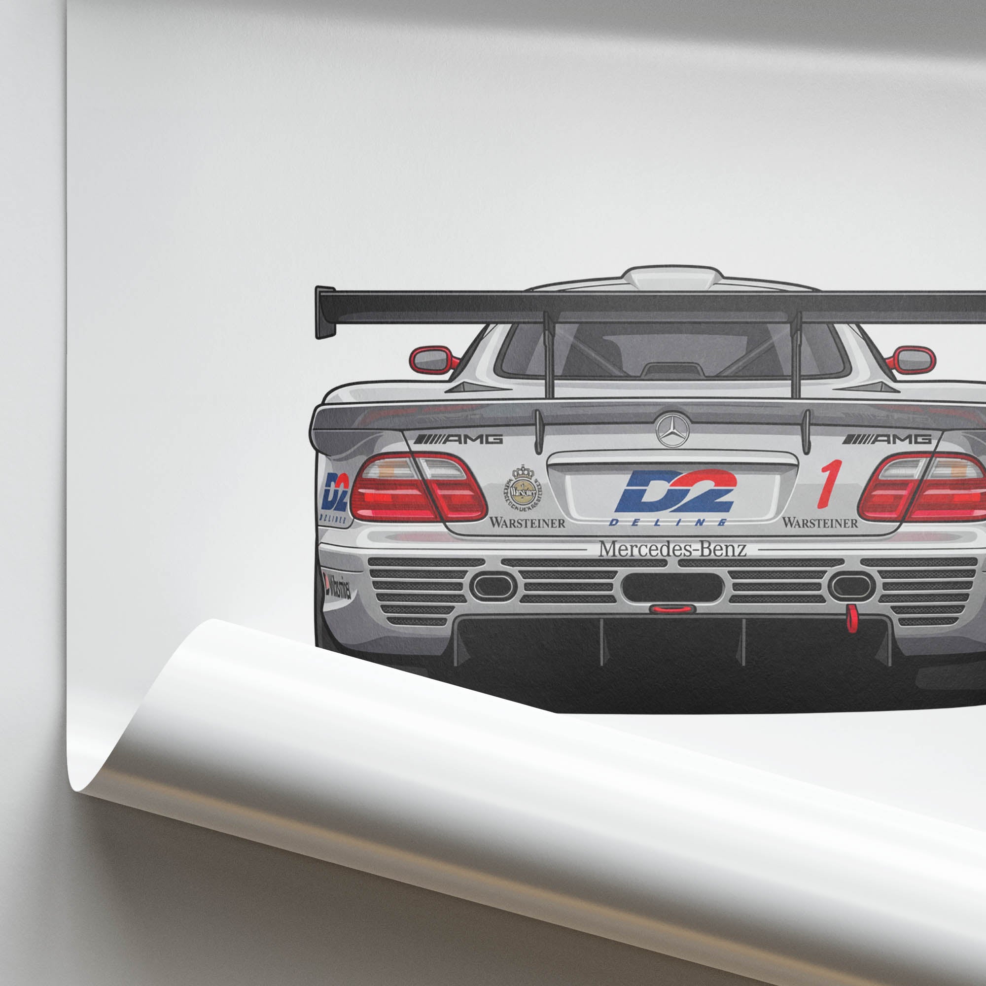 1998 Mercedes-Benz CLK GTR D2 – Car Print