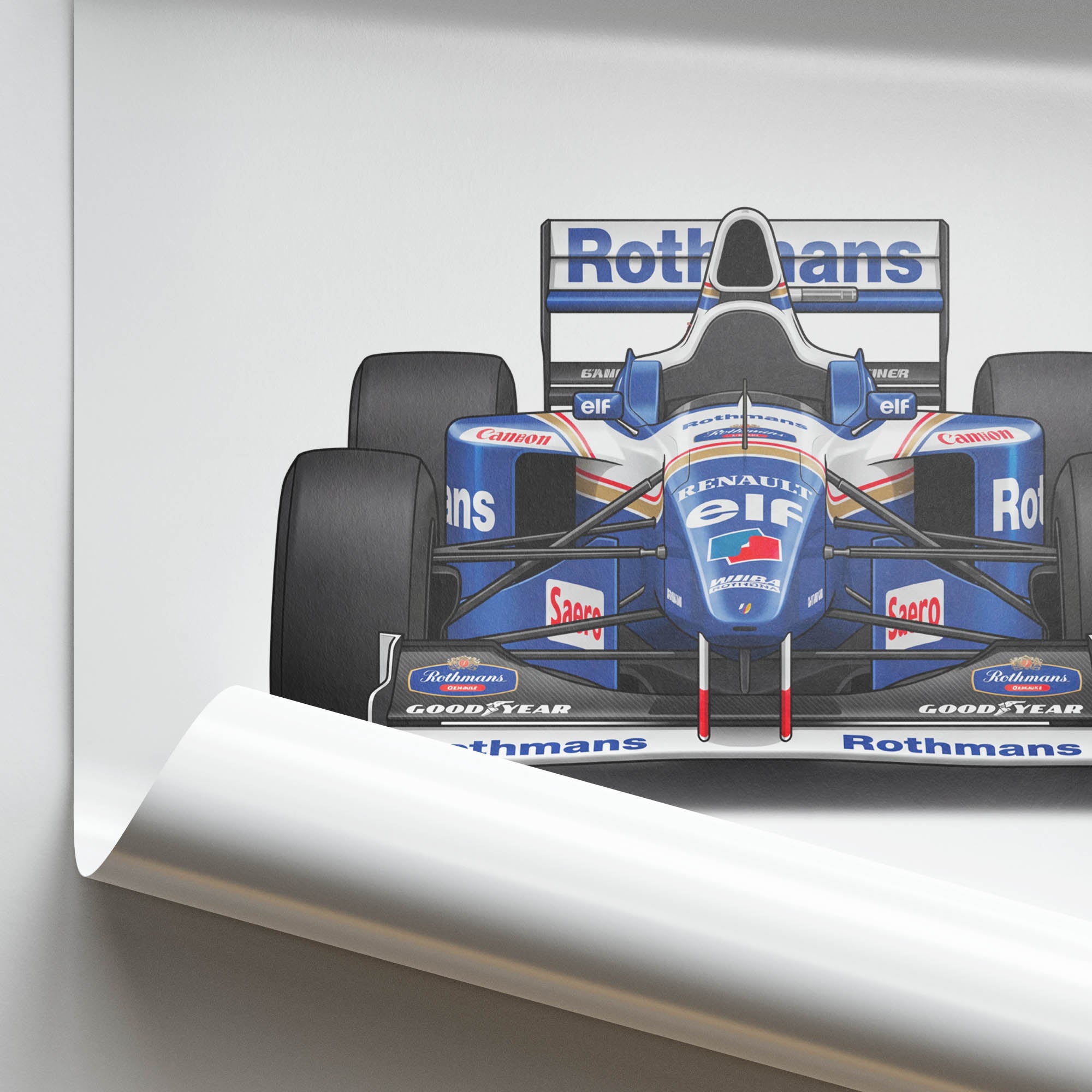 1996 Williams FW18 Damon Hill – Car Print