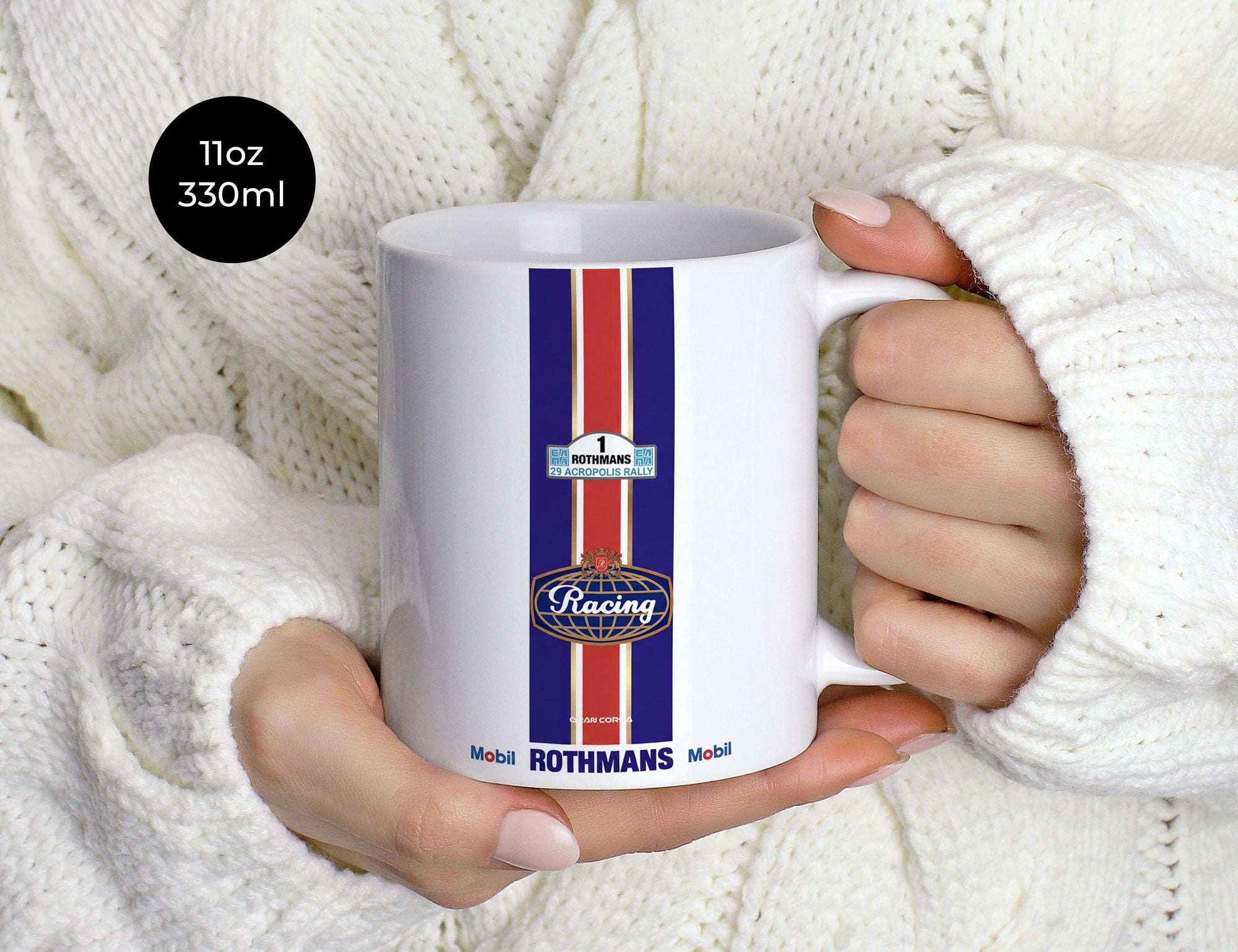 Opel Ascona 400 Mug – Walter Röhrl 1982 Rally Champion Ceramic Coffee Cup