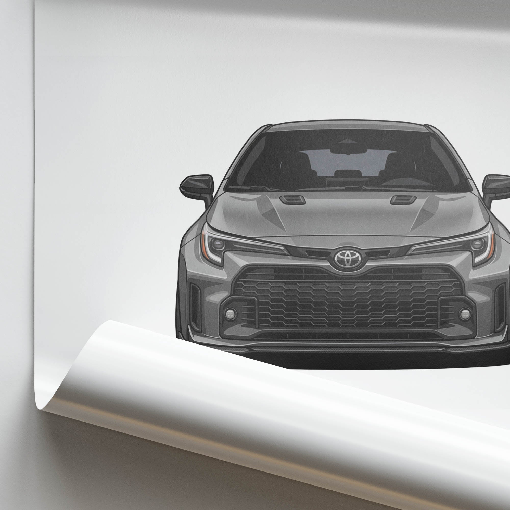 2023 Toyota Gr Corolla Morizo – Car Print (Front)