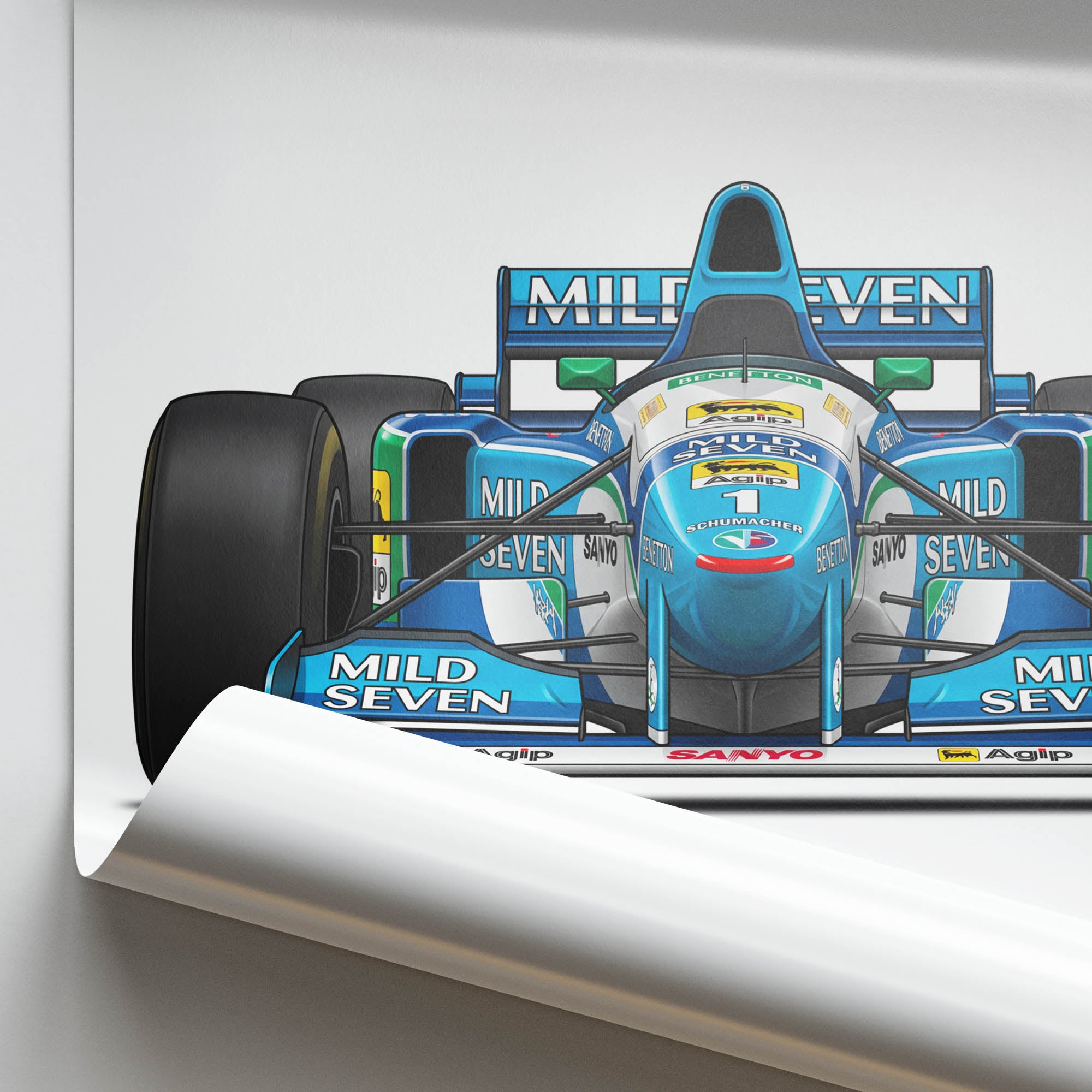 1995 Benetton B195 Michael Schumacher – Car Print