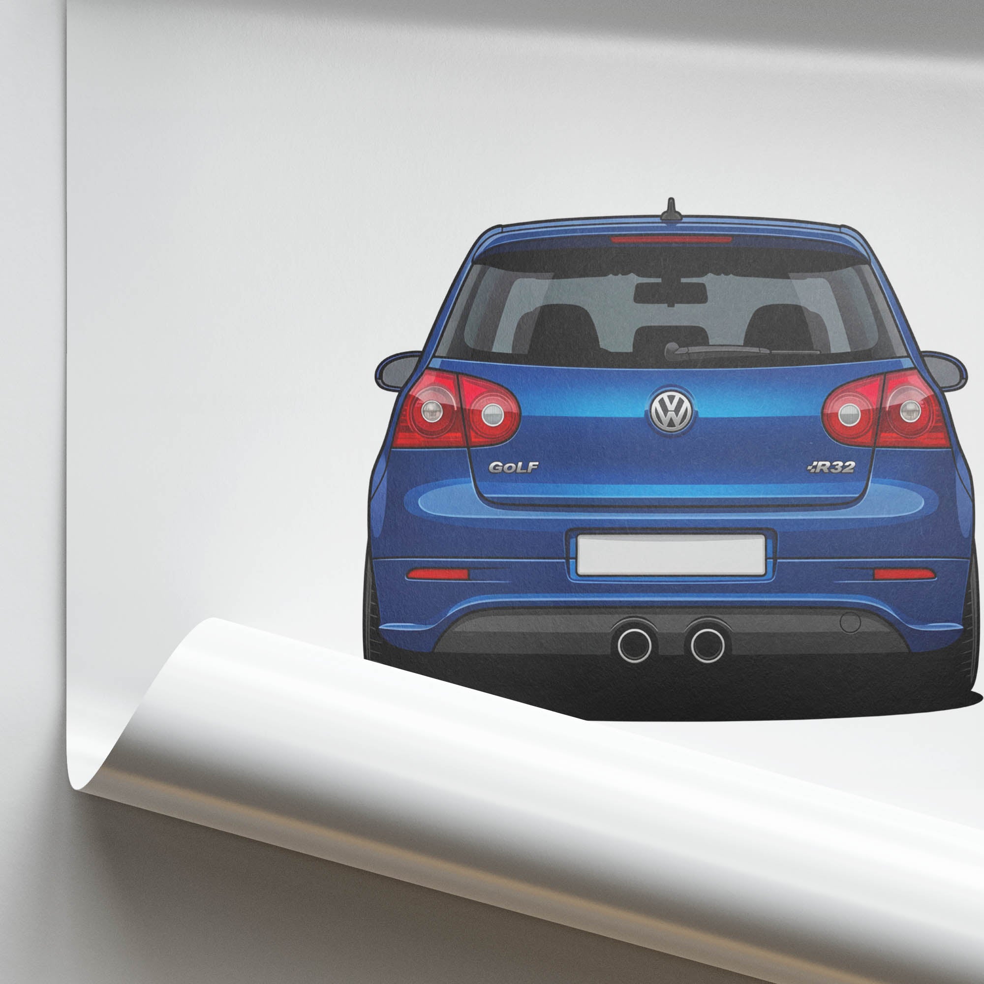 2005 Volkswagen Golf R32 MK5 Deep – Car Print