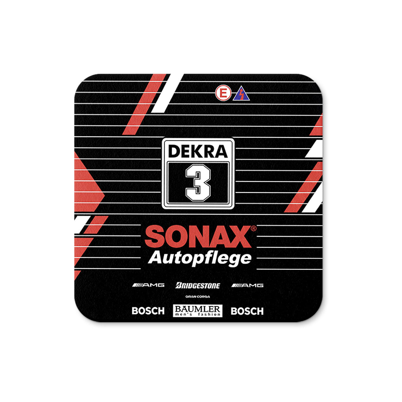 190E Evo II Coaster – DTM Race Car Table Protector | 1992 Racing Champion Decor