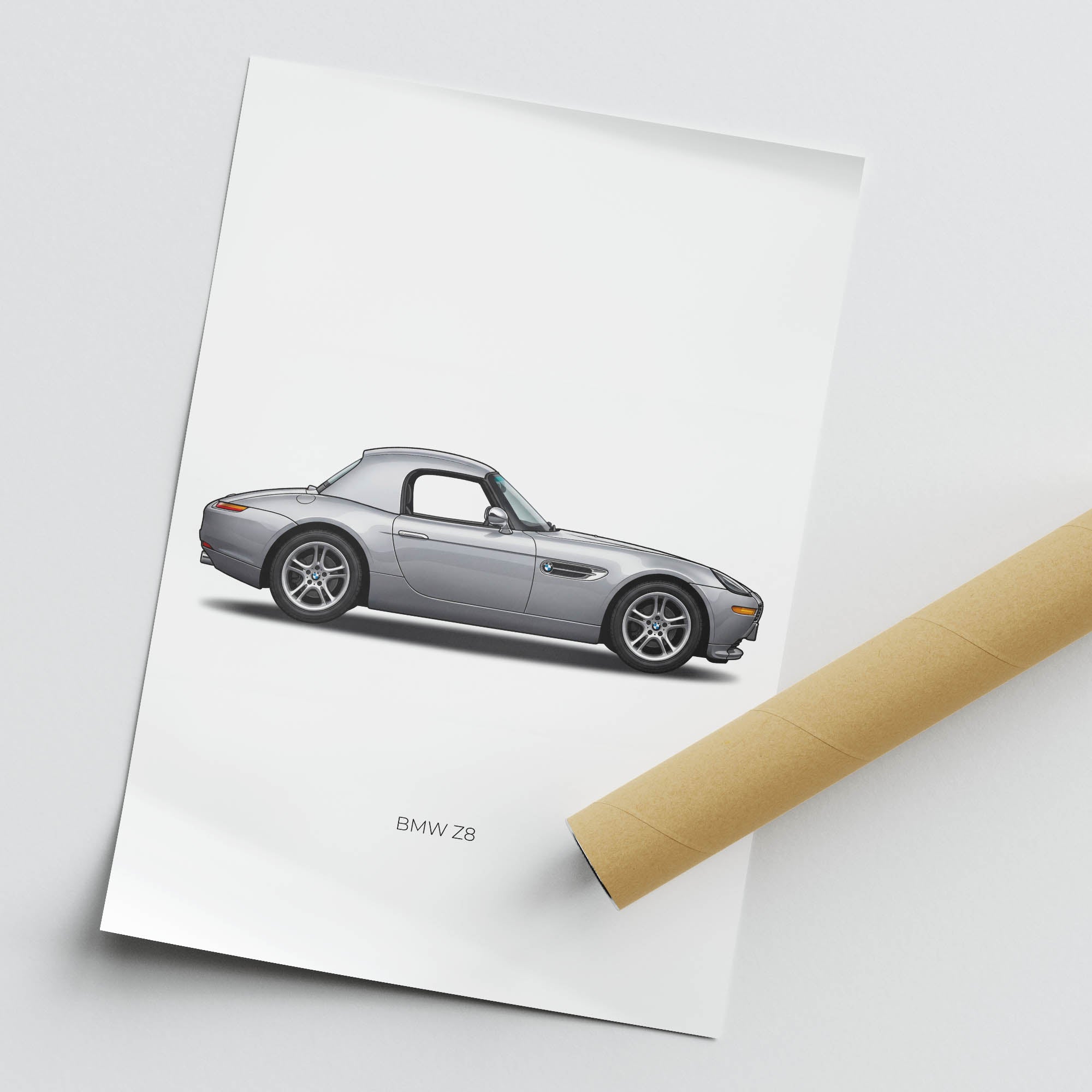 2000 BMW Z8 Titanium – Car Print (Side)
