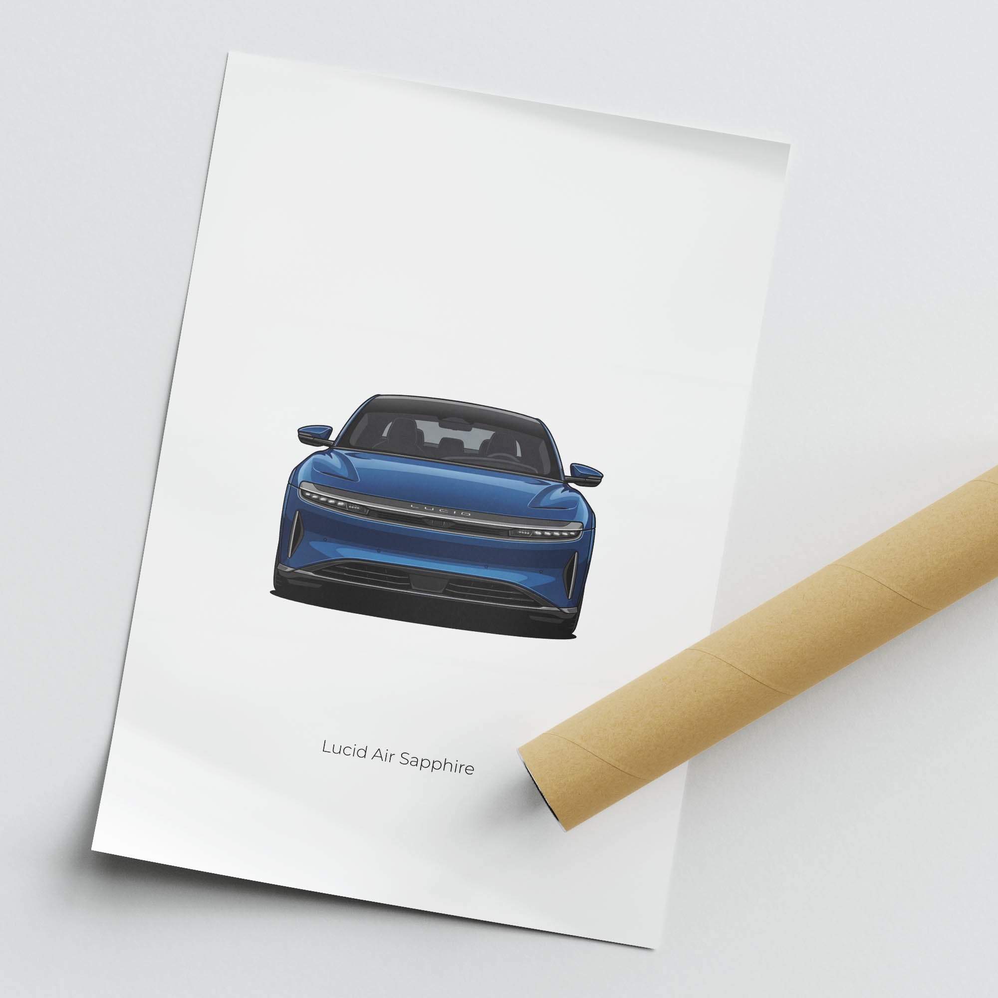 2024 Lucid Air Sapphire – Car Print