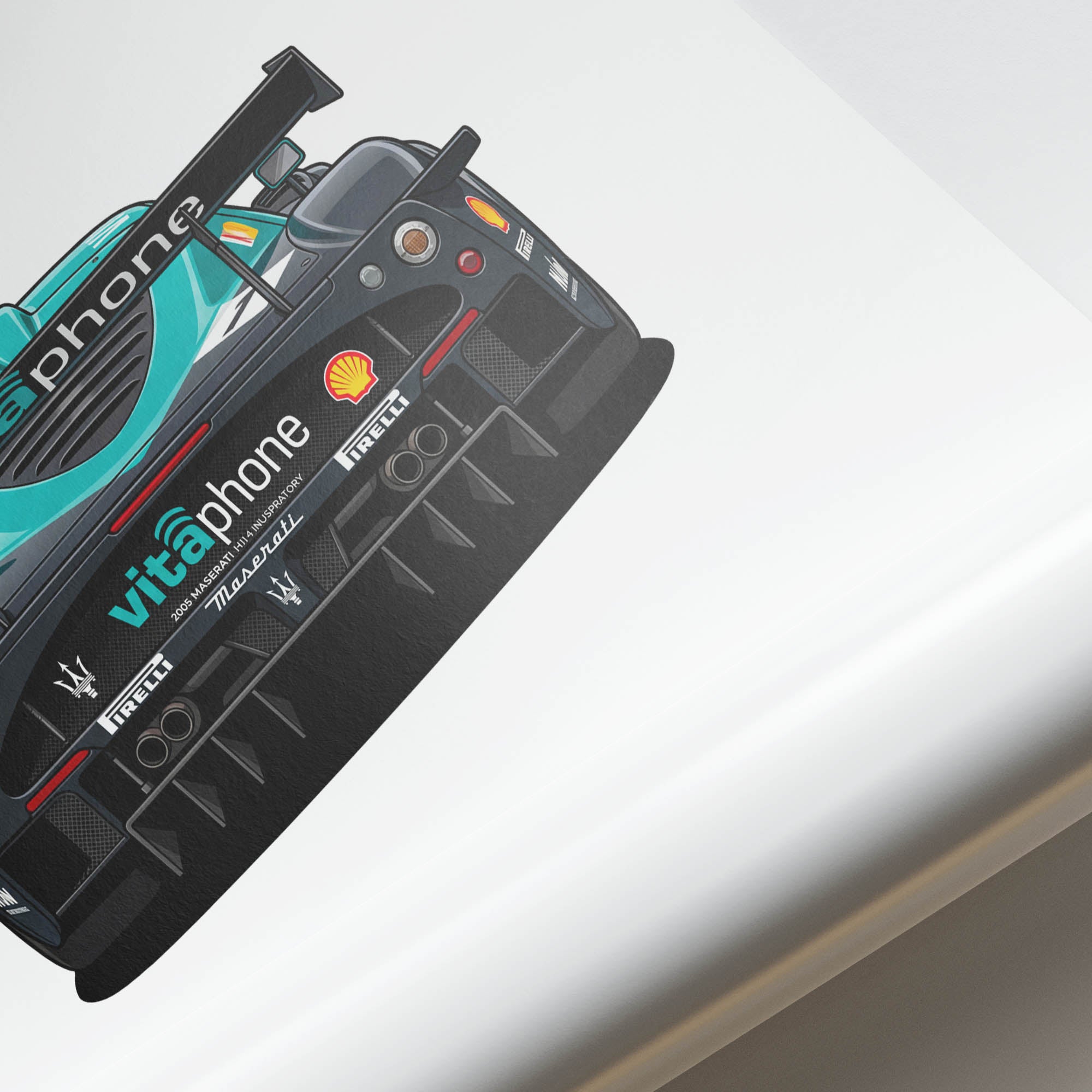 Maserati Mc12 Poster – 2005 Vitaphone Livery Racing Car Print | Limited Edition