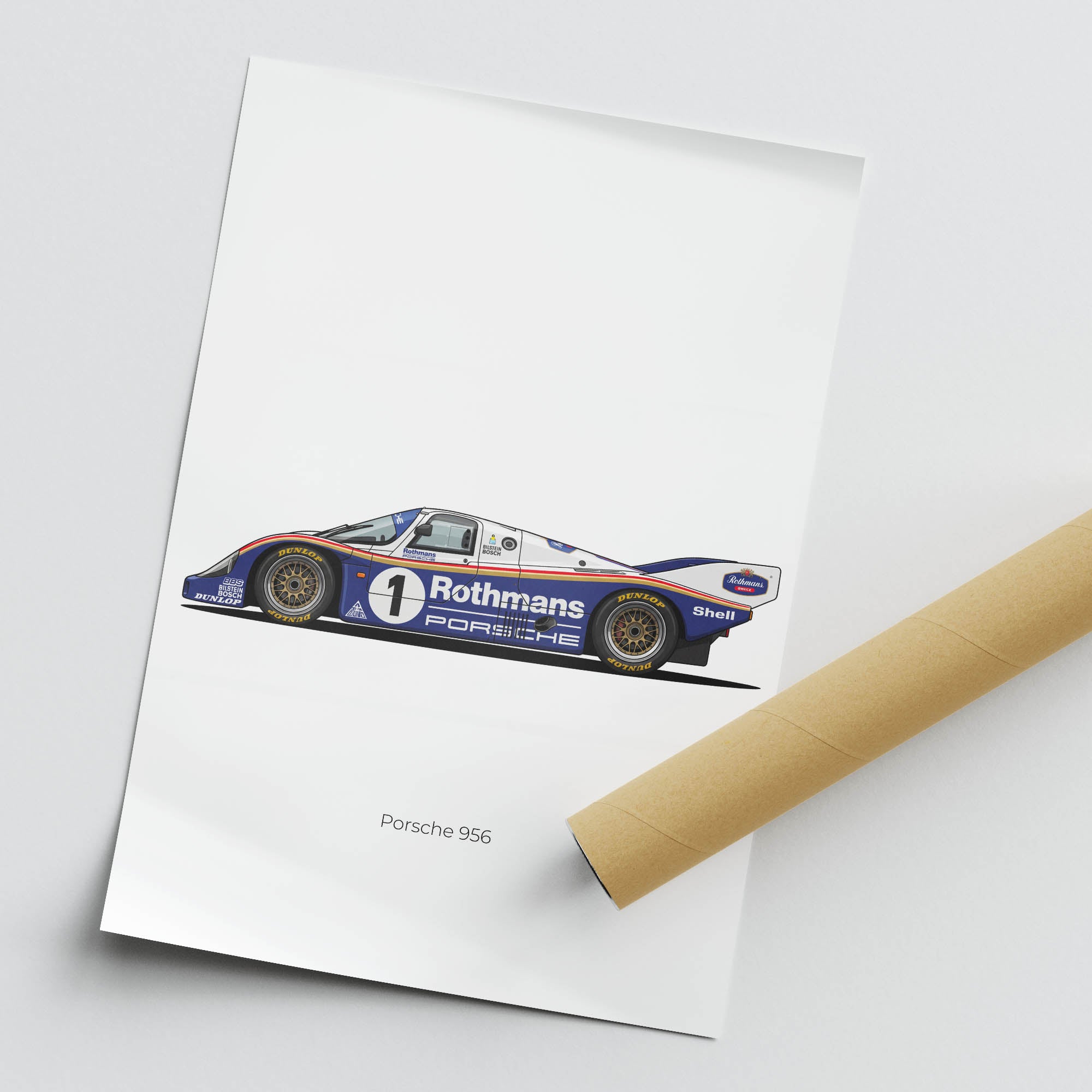 1982 Porsche – Car Print (Side)