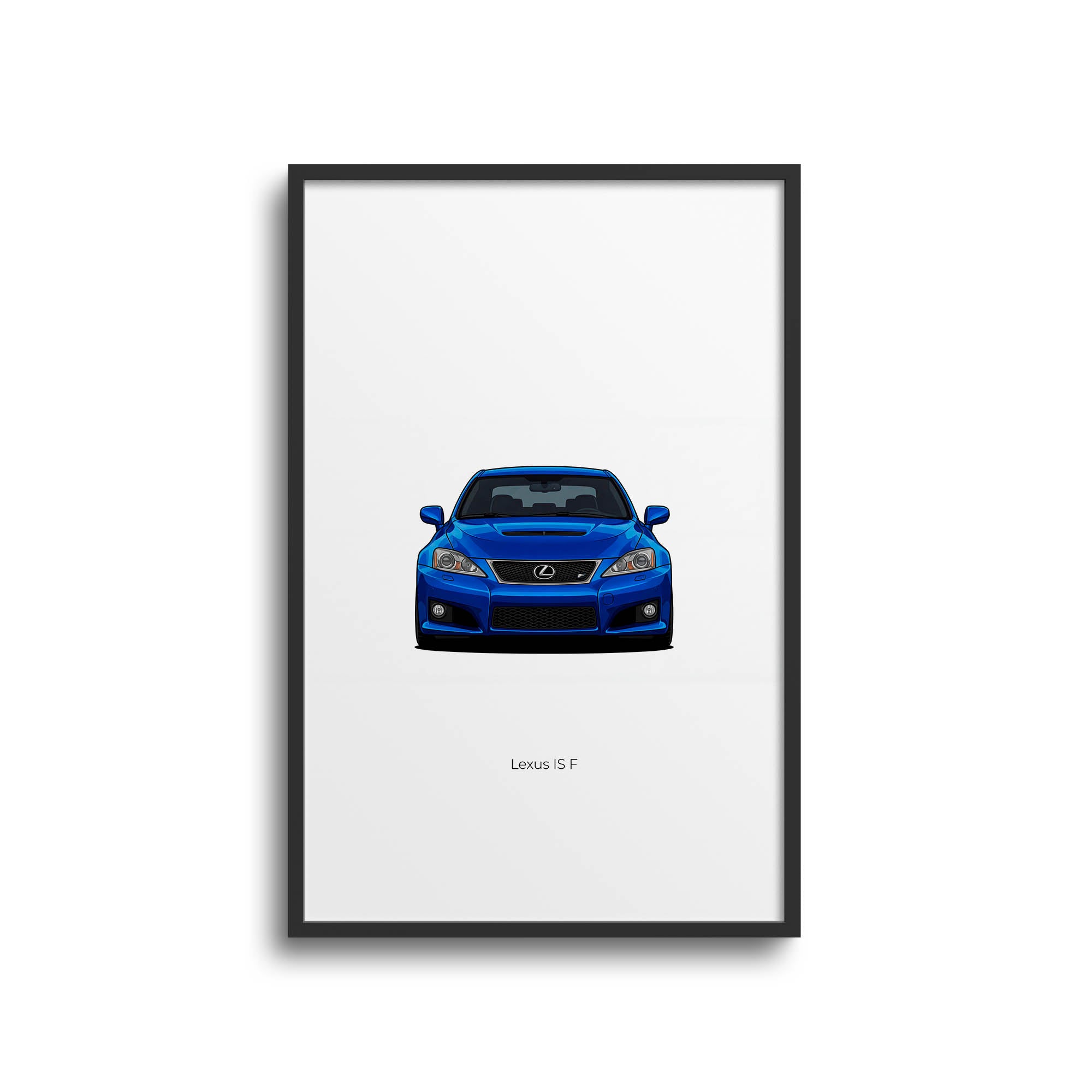 2010 Lexus Is F Ultrasonic – Car Print (Front)