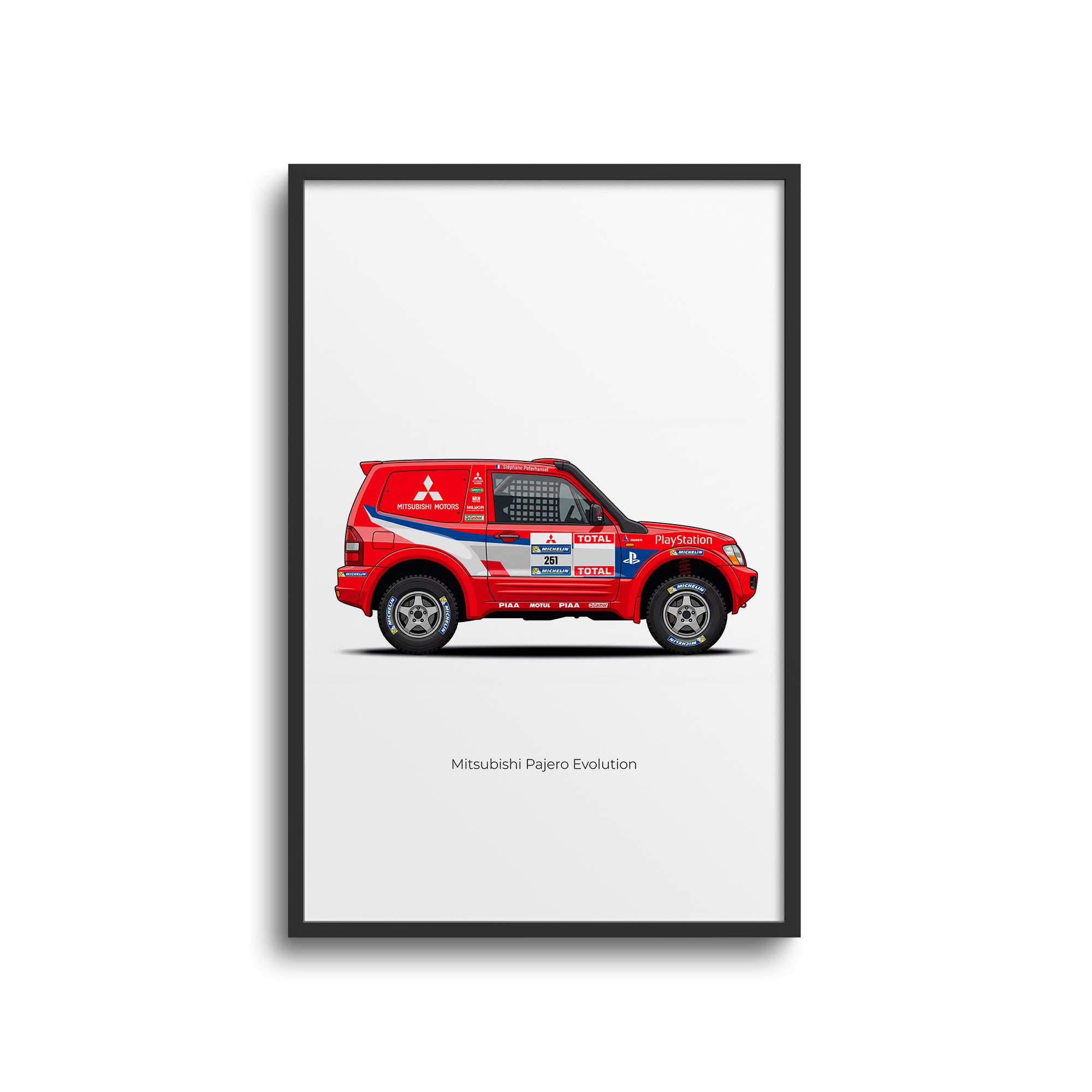 2004 Mitsubishi Pajero Evolution St Phane – Car Print