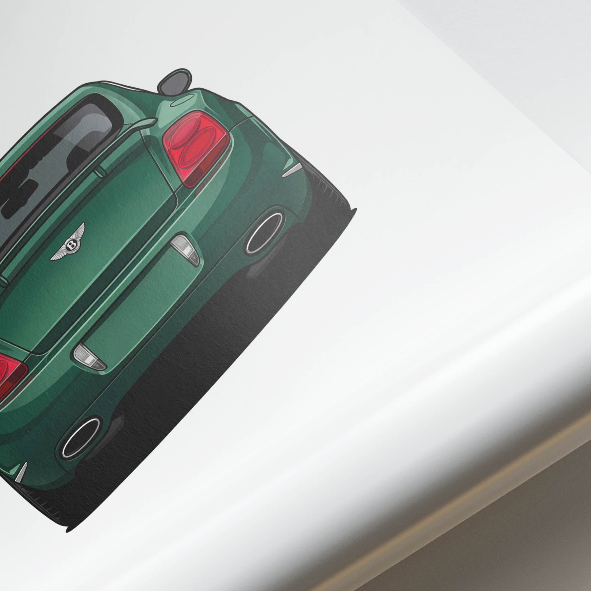 2003 Bentley Continental GT Cypress – Car Print (Back)