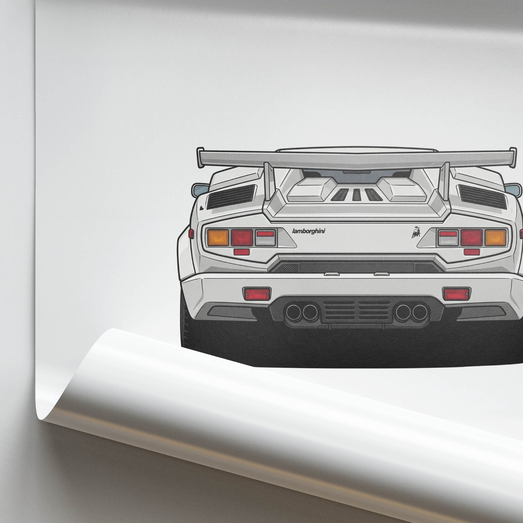 1988 Lamborghini Countach LP5000 Qv – Car Print