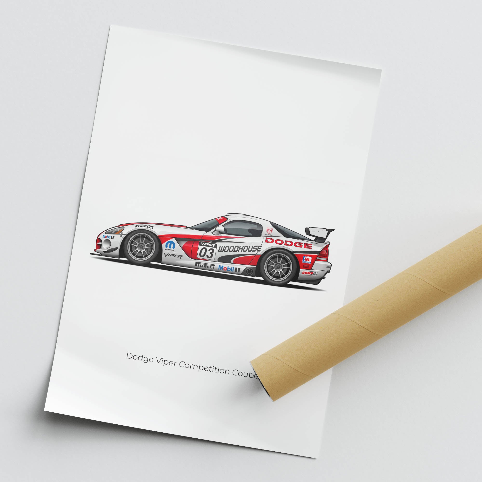 2003 Dodge Viper Competition Coupe Woodhouse – Car Print