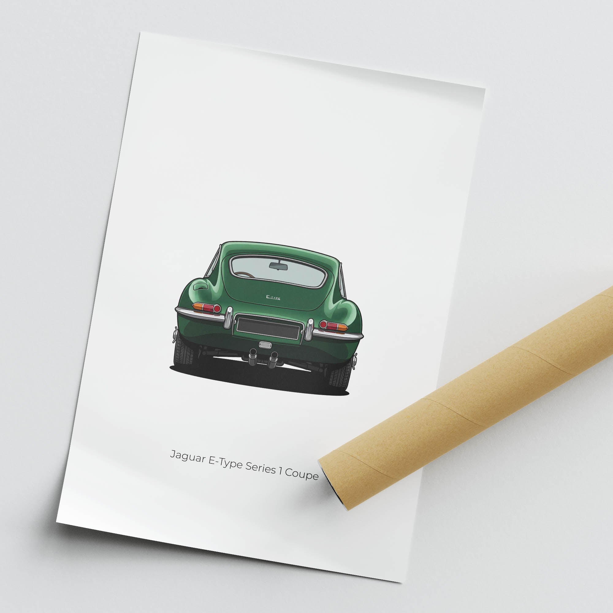 1961 Jaguar E Type Series 1 Coupe British – Car Print
