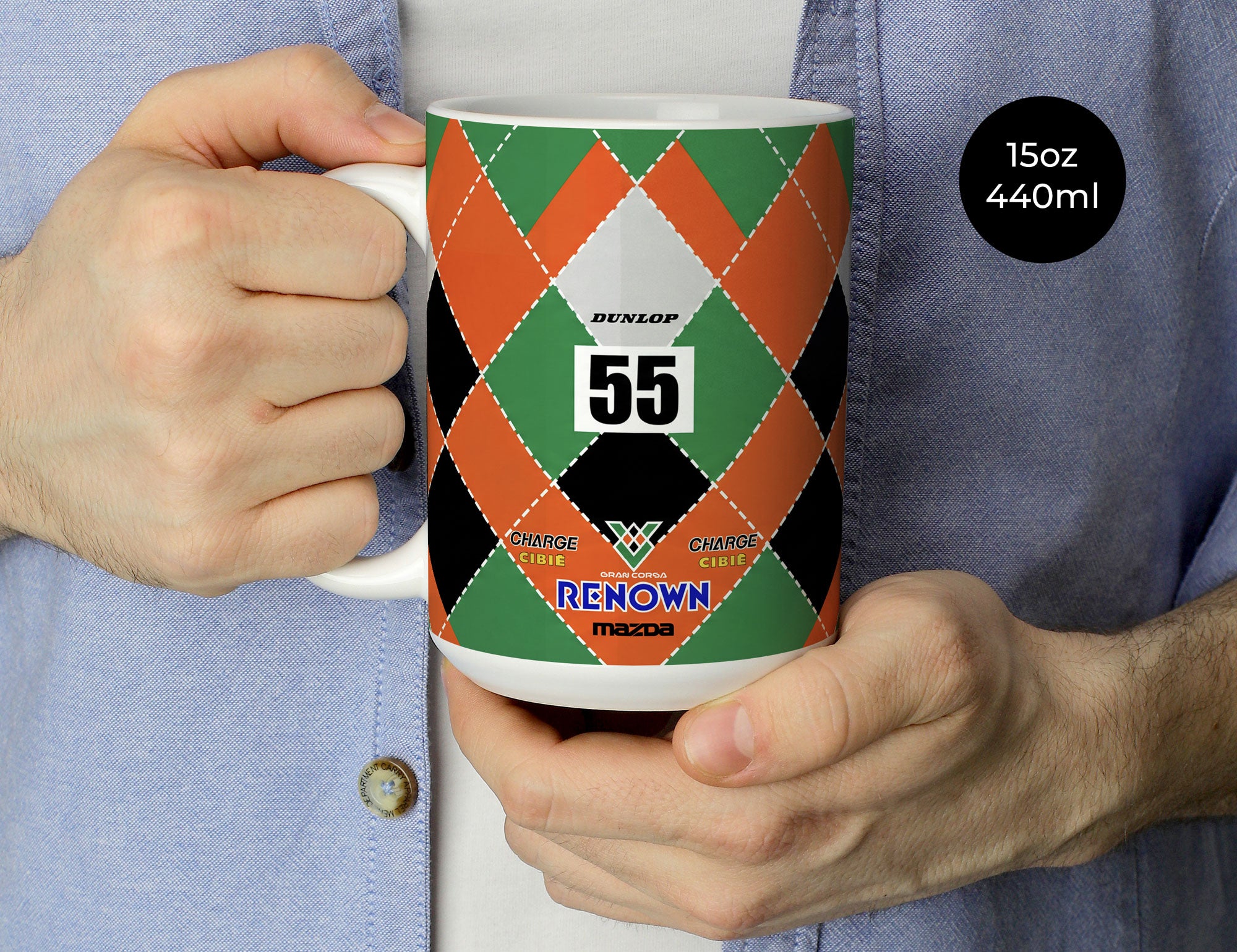 787B 1991 Sieger Mug - High Quality Ceramic Racing Cup | Le Mans Souvenir