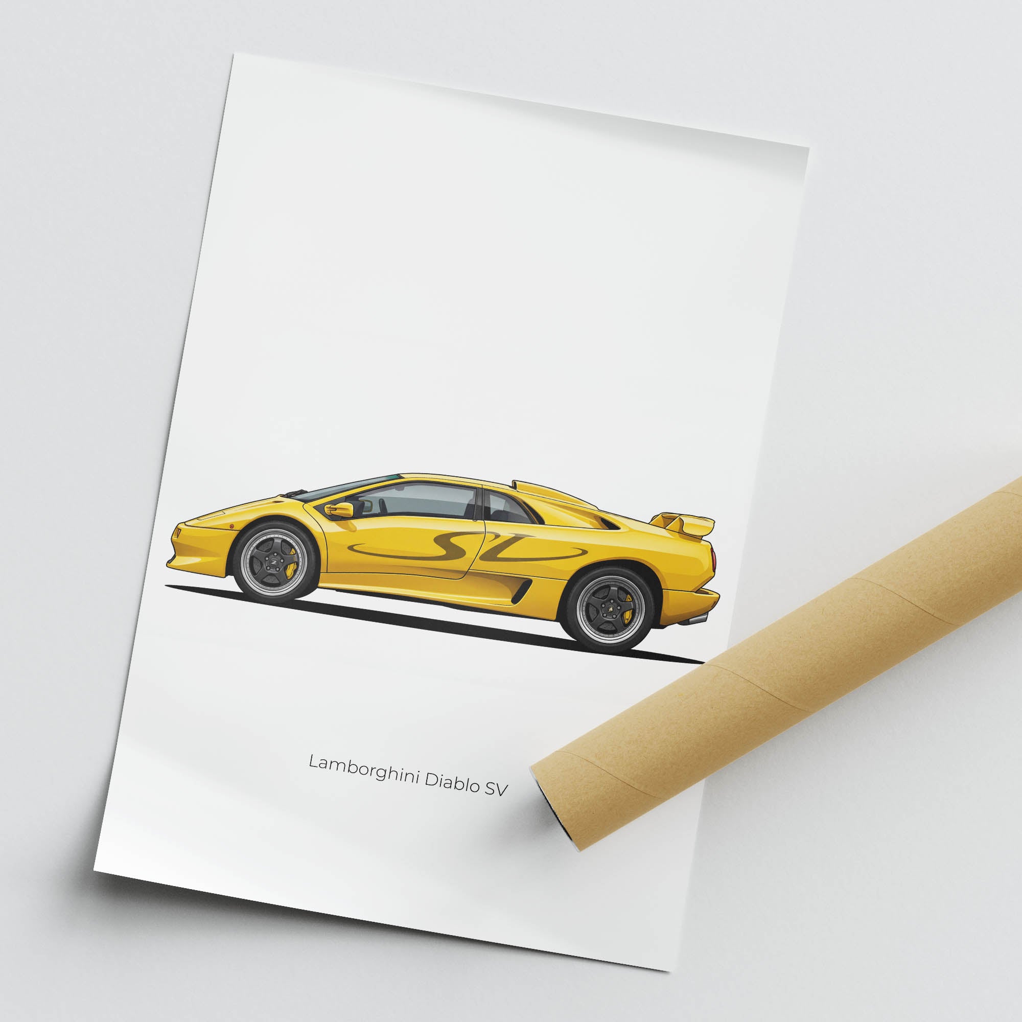 1997 Lamborghini Diablo SV – Car Print (Side)