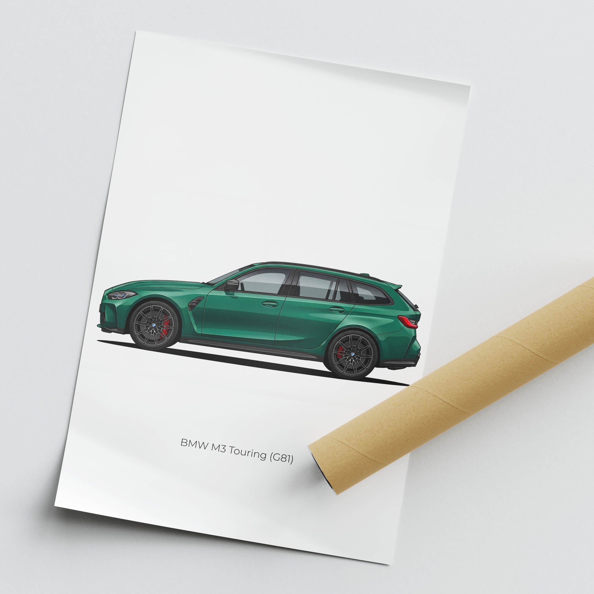 2023 BMW M3 Touring G81 Isle Of Man – Car Print (Side)