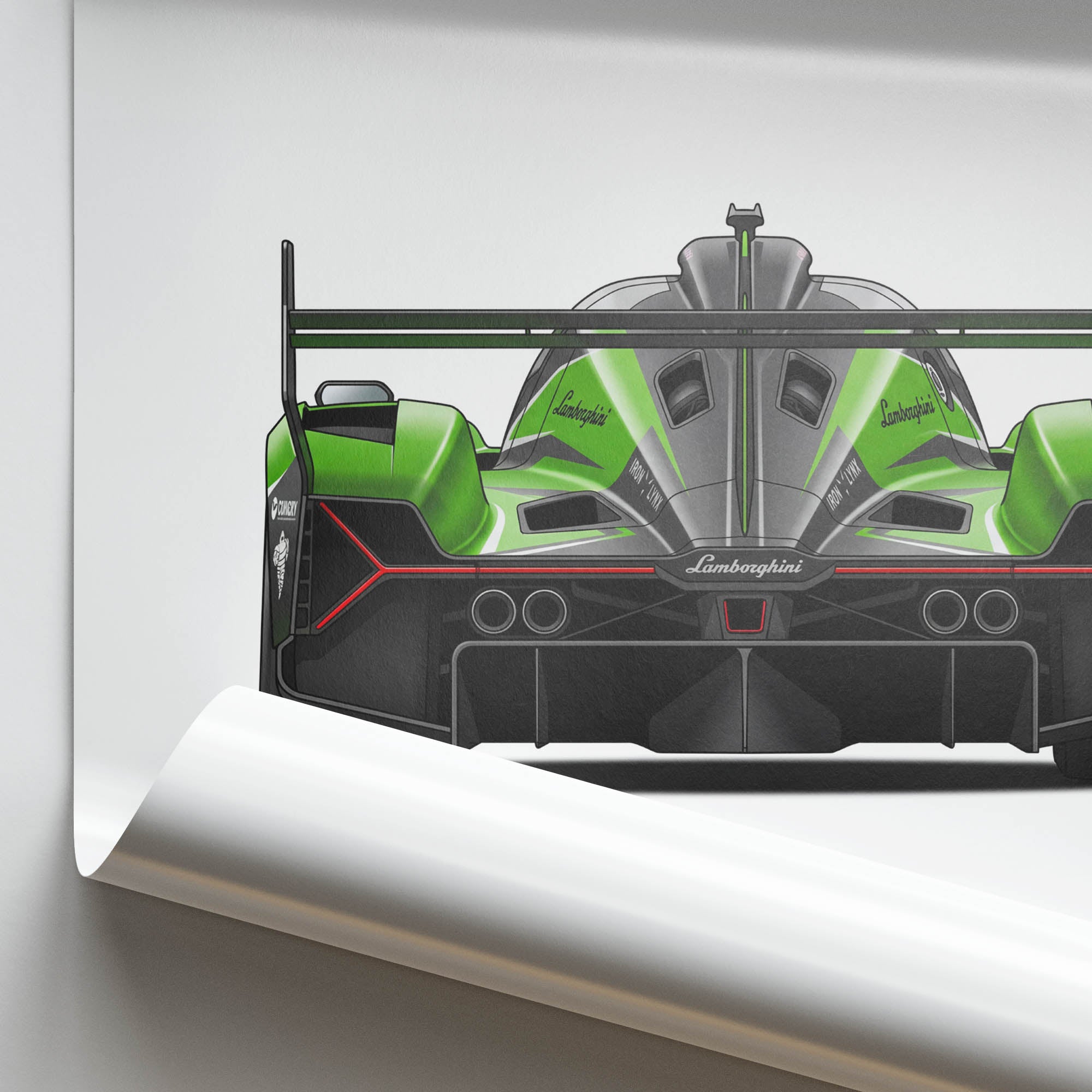 2025 Lamborghini SC63 Iron Lynx Hypercar – Car Print